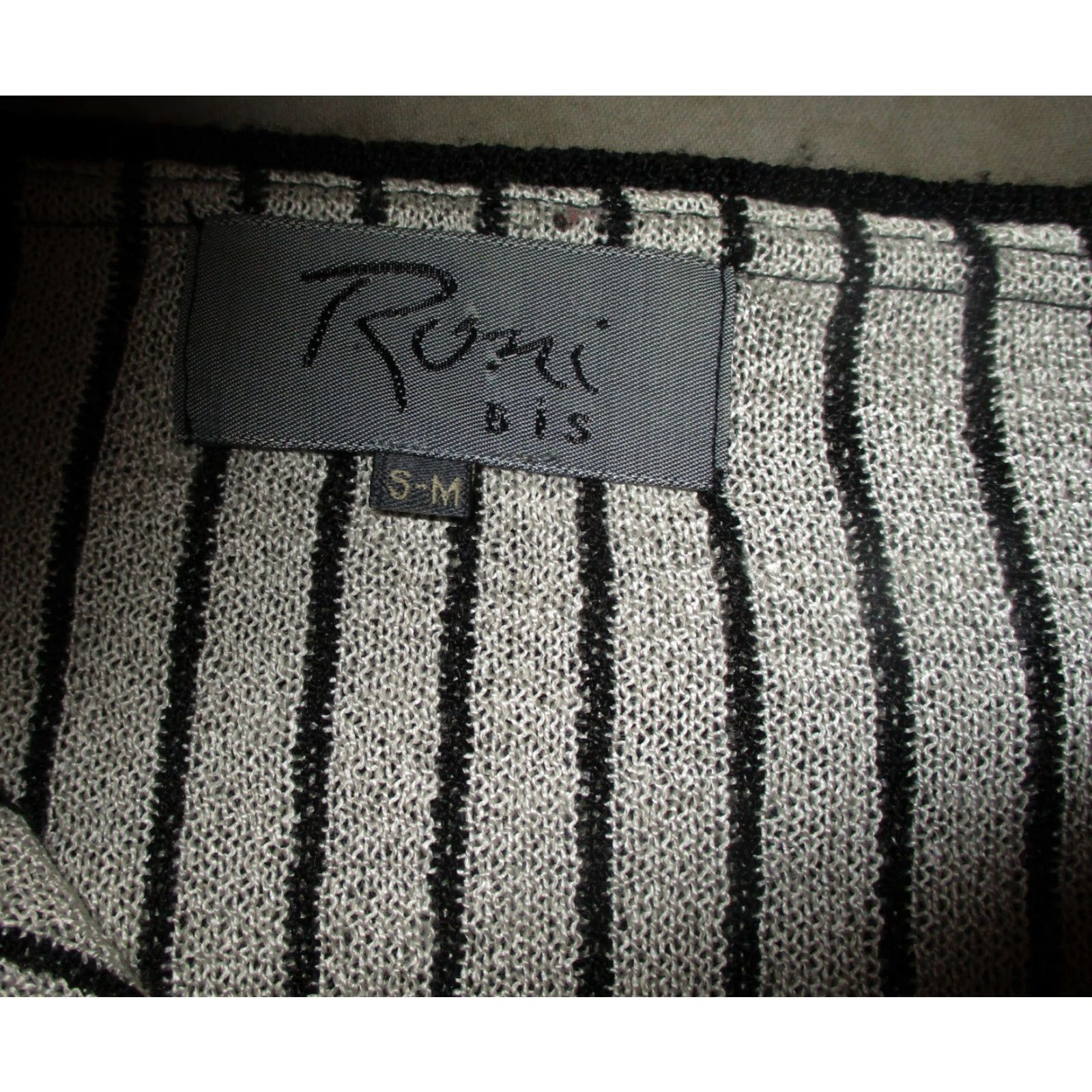 Vintage RONI Bis Cardigan Gray Black Sweater Size S/M Size S / US 4 / IT 40 - 6 Thumbnail