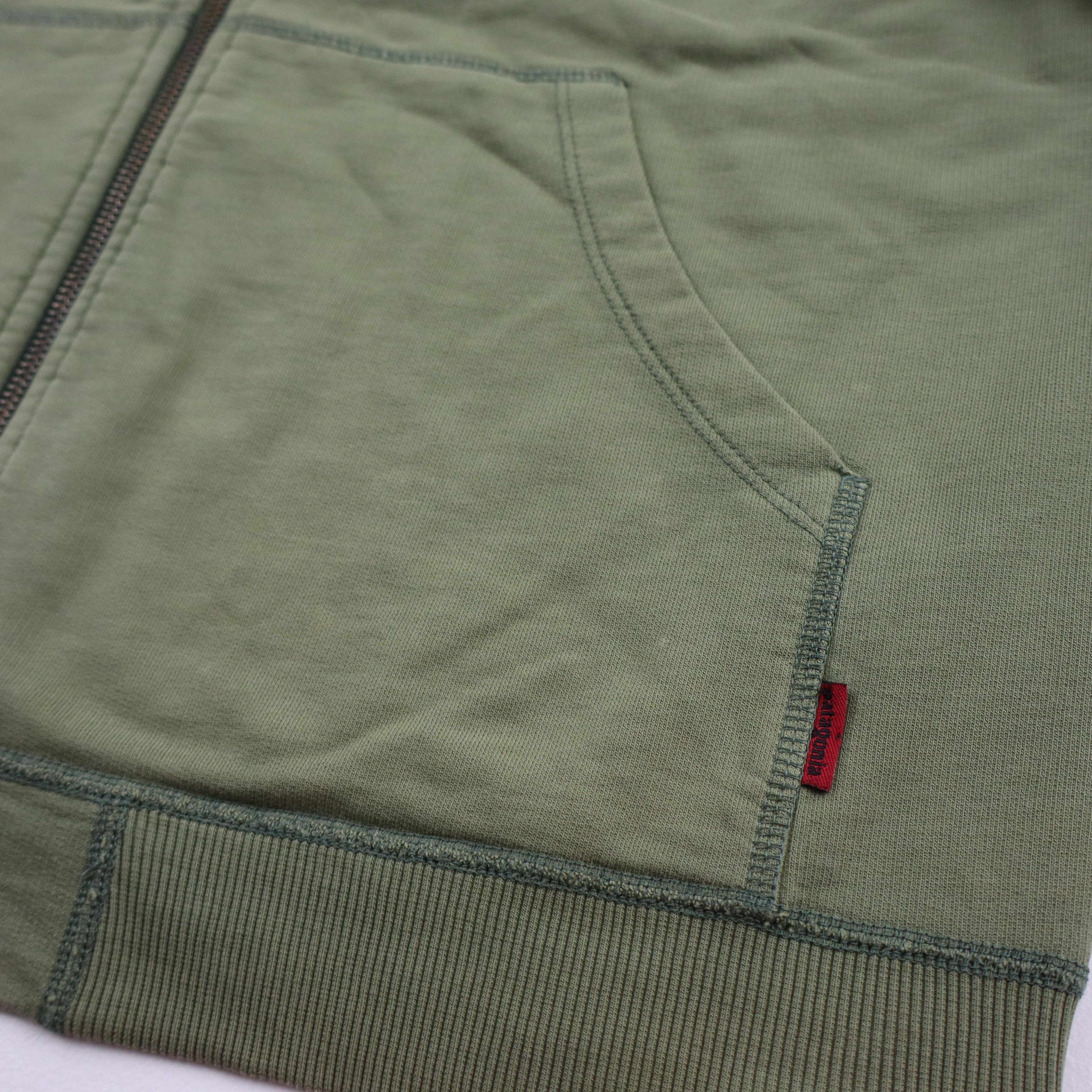 Patagonia × Supreme Vintage Patagonia Faded Baggy Hoody Sweatshirt Large Green Size US L / EU 52-54 / 3 - 6 Thumbnail