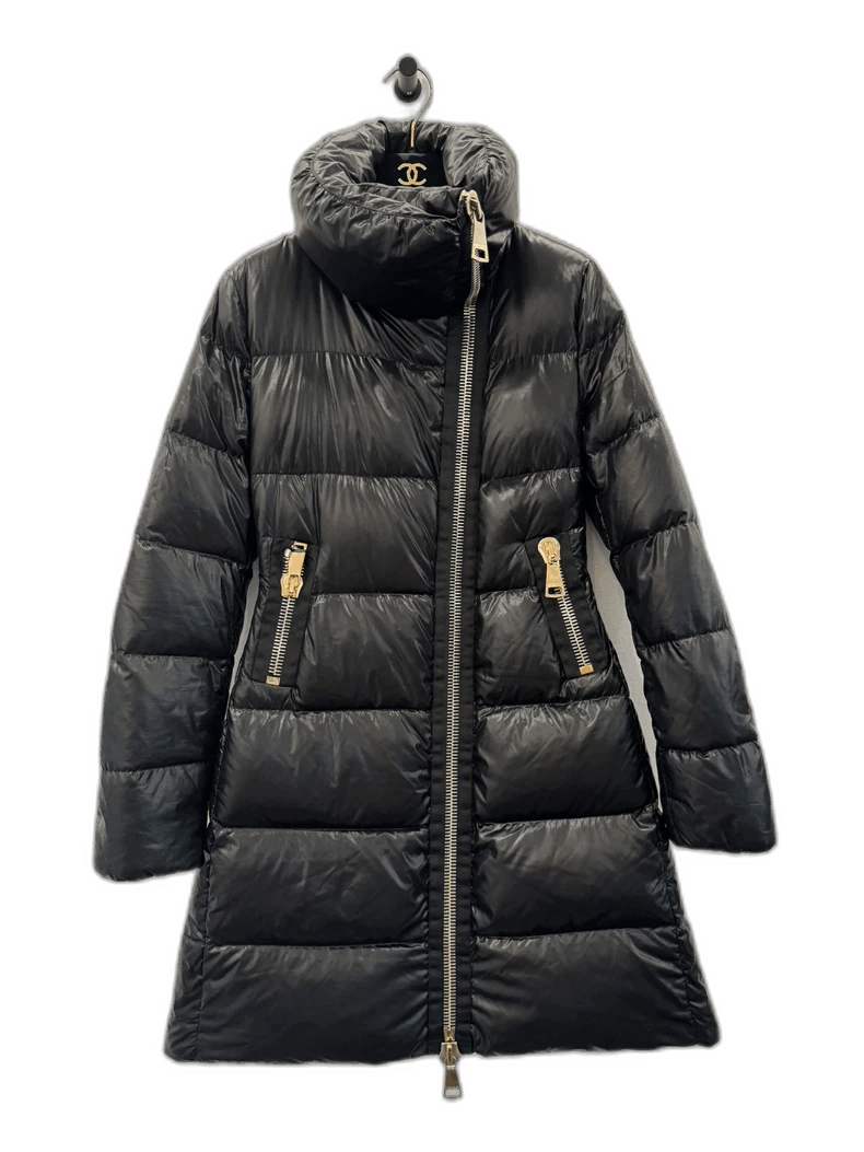 Moncler Moncler Joinville Black Logo Zip Down Jacket Size XXS / US 00 / IT 34 - 1 Thumbnail