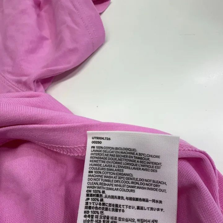 AMI AMIPARIS Solid Pink Heart Logo Short Sleeve T-Shirt -2507 Size US S / EU 44-46 / 1 - 4 Thumbnail