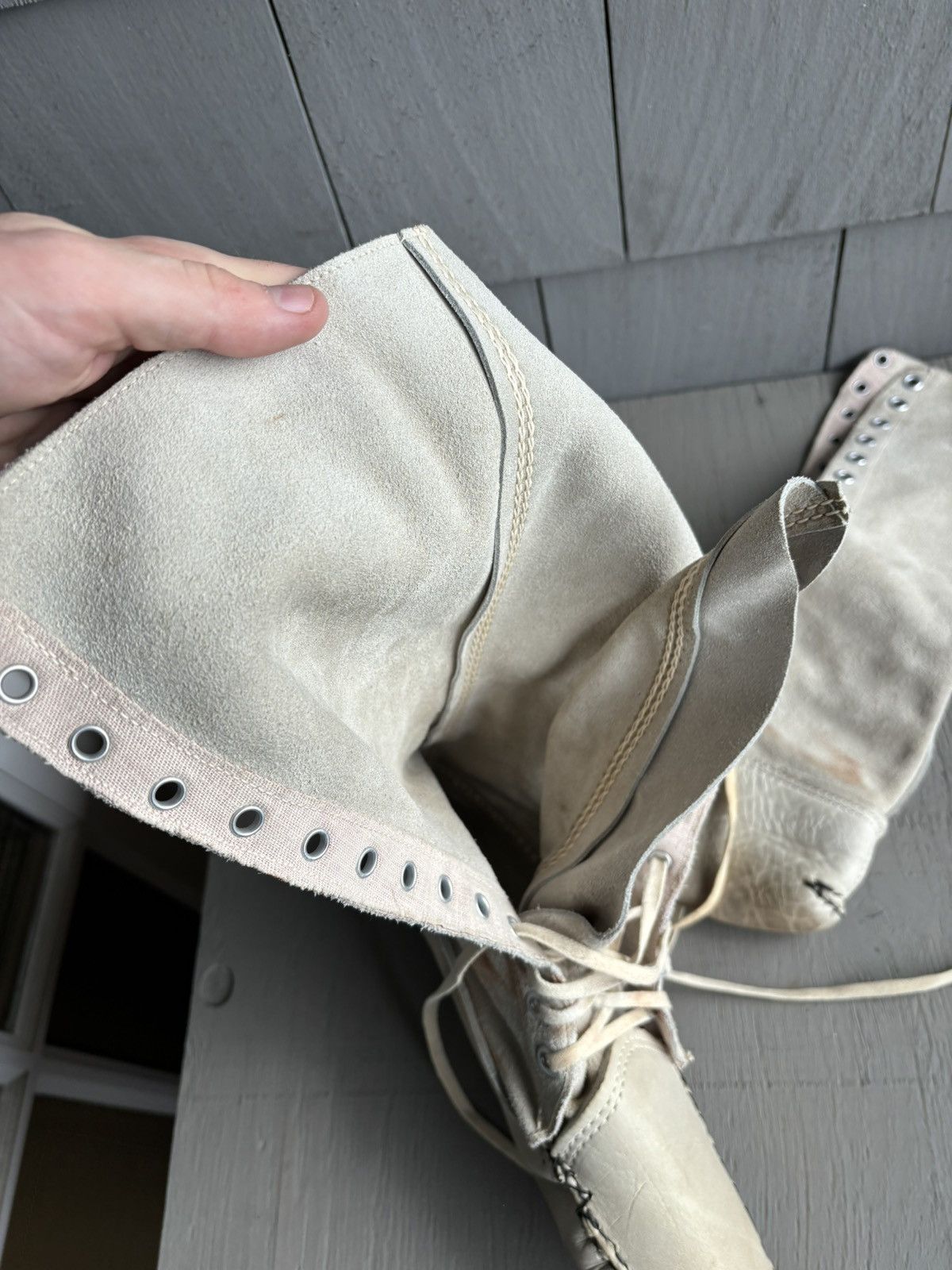 Handmade Vintage Suede Mukluk Boot Native American Moccasin Tall Snow Size US 8 / EU 41 - 8 Thumbnail