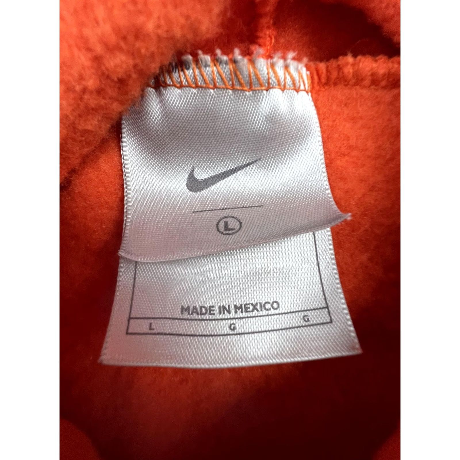 Nike Nike Hoodie Sweatshirt Mens L Orange Kangaroo Pocket Pullover Fleece Solid Size US L / EU 52-54 / 3 - 3 Thumbnail