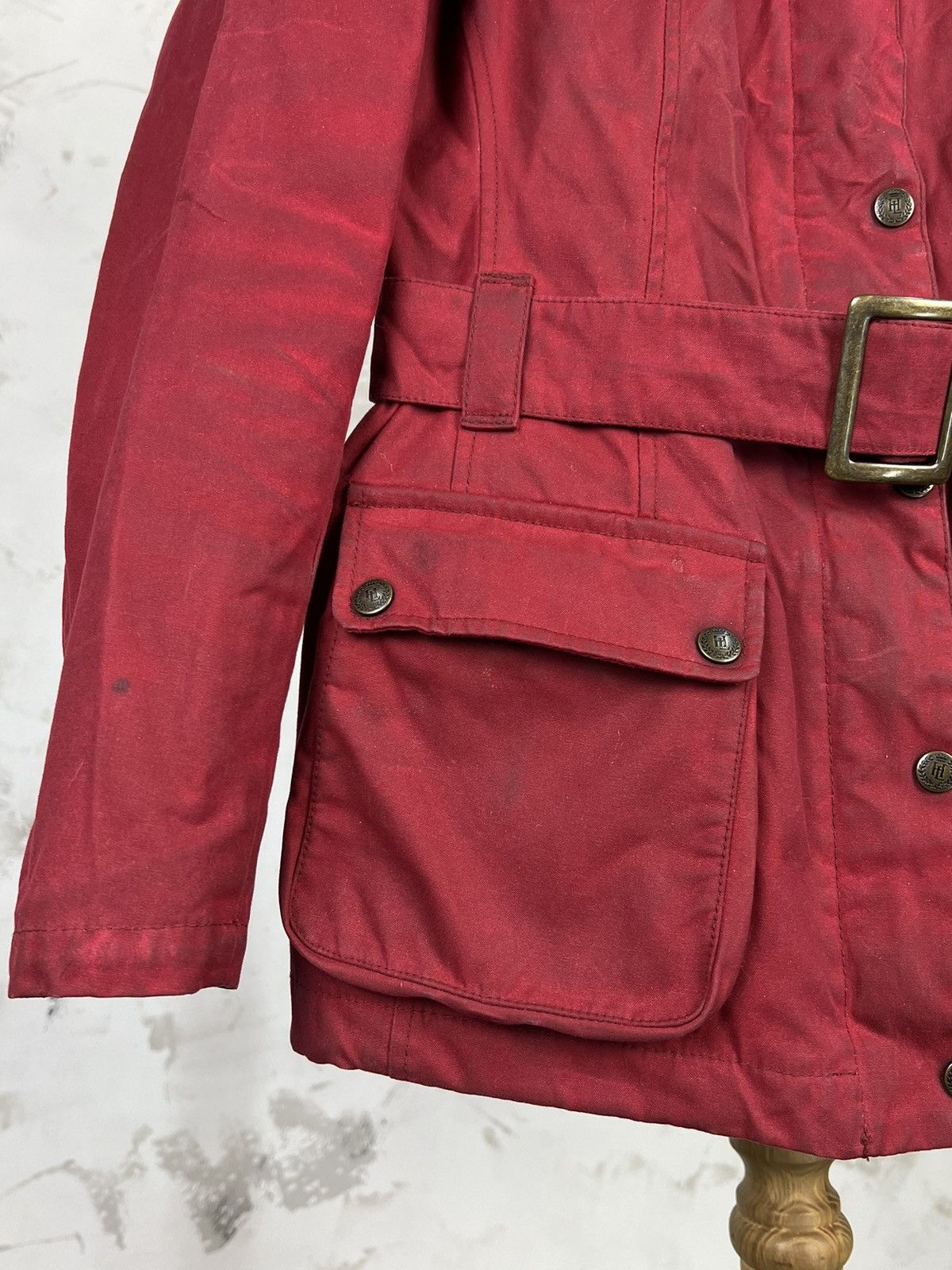 Vintage Vintage Henri Lloyd Waxed Jacket Size XS - S Size XS / US 0-2 / IT 36-38 - 9 Thumbnail