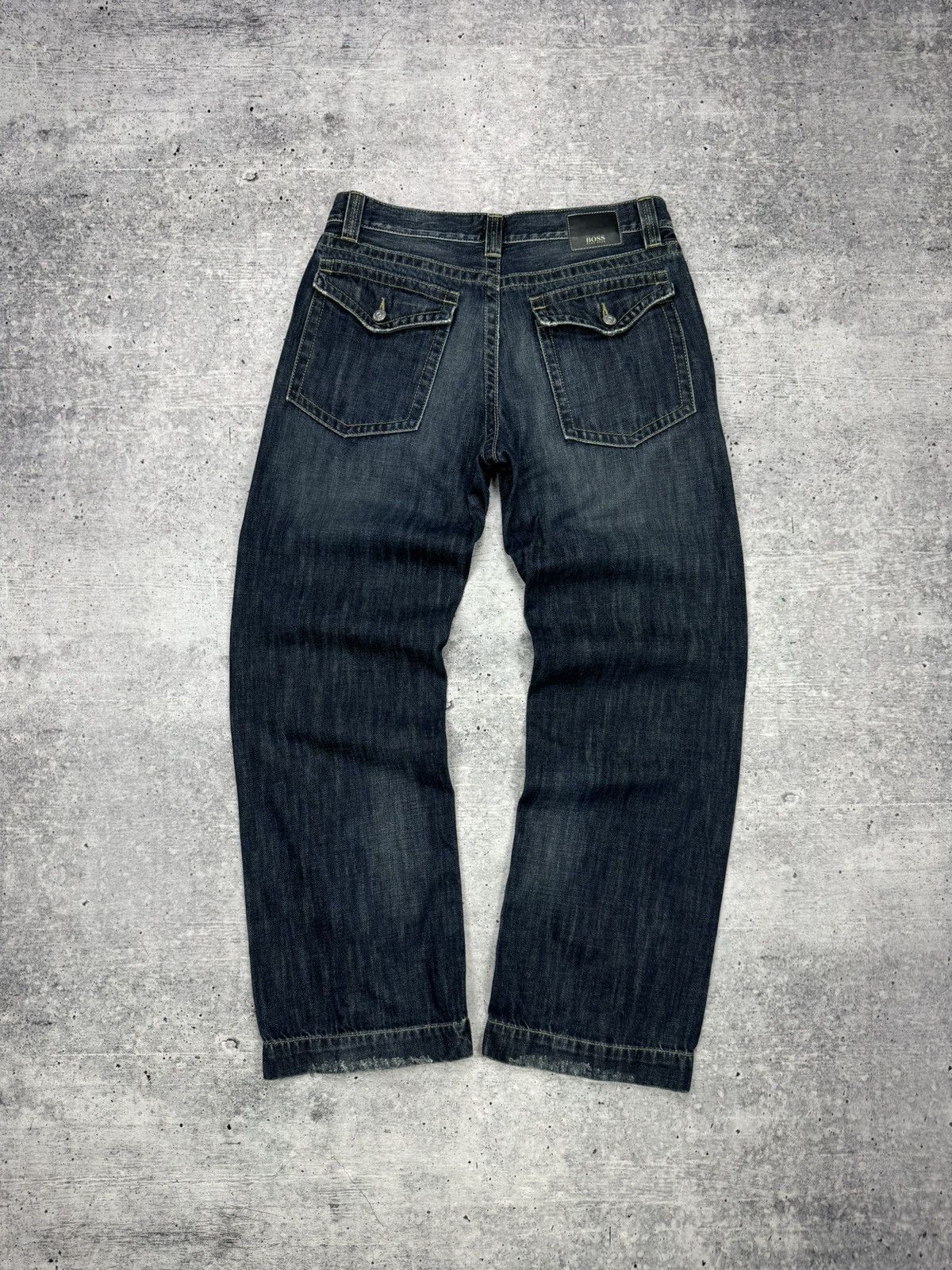 Hugo Boss × Vintage Vintage Y2K Style Hugo Boss Button Pockets Archive Jeans Size US 33 - 16 Thumbnail