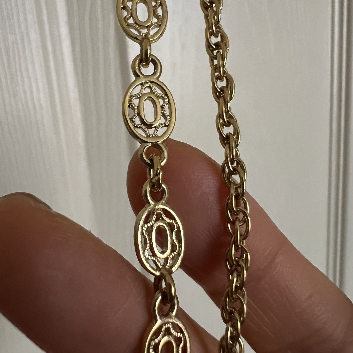 Monet VTG Monet 52” Double Strand Gold Tone Oval Link Necklace Size ONE SIZE - 10 Thumbnail