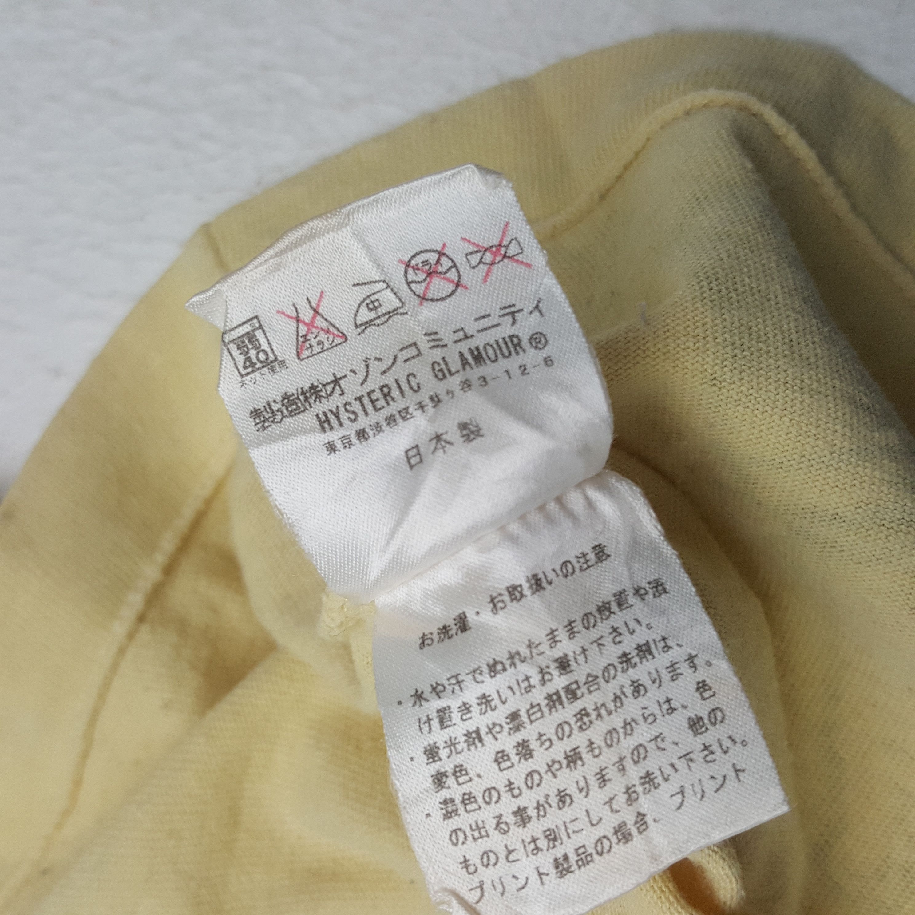Hysteric Glamour × Japanese Brand × Vintage Vintage Hysteric Glamour Japanese Brand Tshirt C285N5 Size US M / EU 48-50 / 2 - 9 Thumbnail