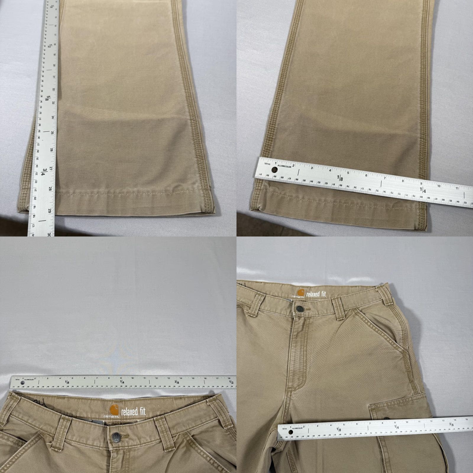 Carhartt Carhartt Pants Mens 34x30 Beige Canvas Cargo Relaxed Fit Utility Workwear 100272 Size US 34 / EU 50 - 8 Thumbnail