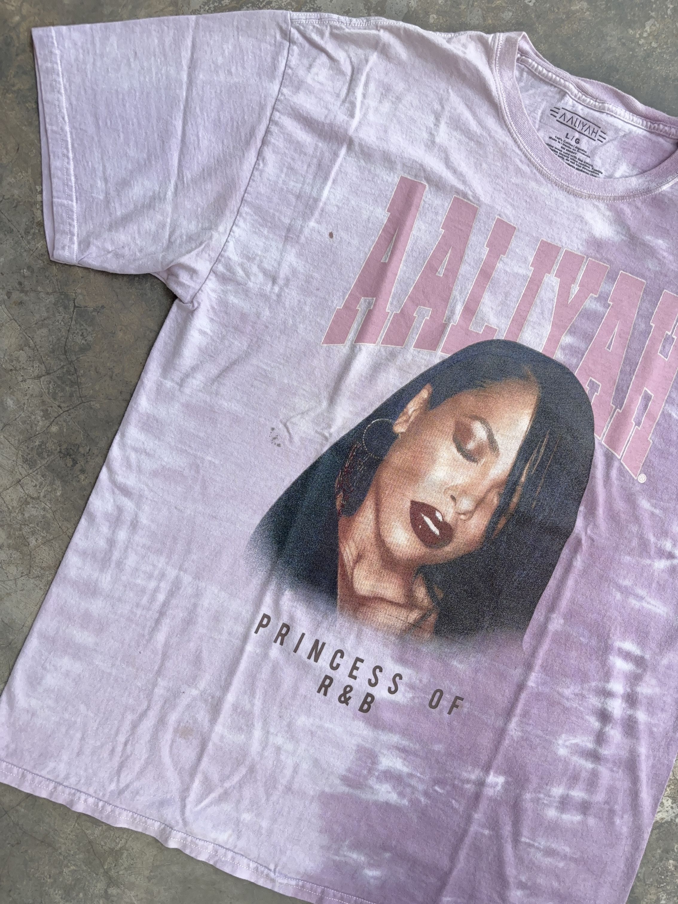 Other Aaliyah Princess Of R&B Purple Vintage Tie Dye T-Shirt Size US L / EU 52-54 / 3 - 5 Thumbnail