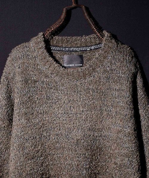 Number (N)ine Number nine SHORT FEATHER KNIT PULLOVER sweater Size US L / EU 52-54 / 3 - 2 Thumbnail