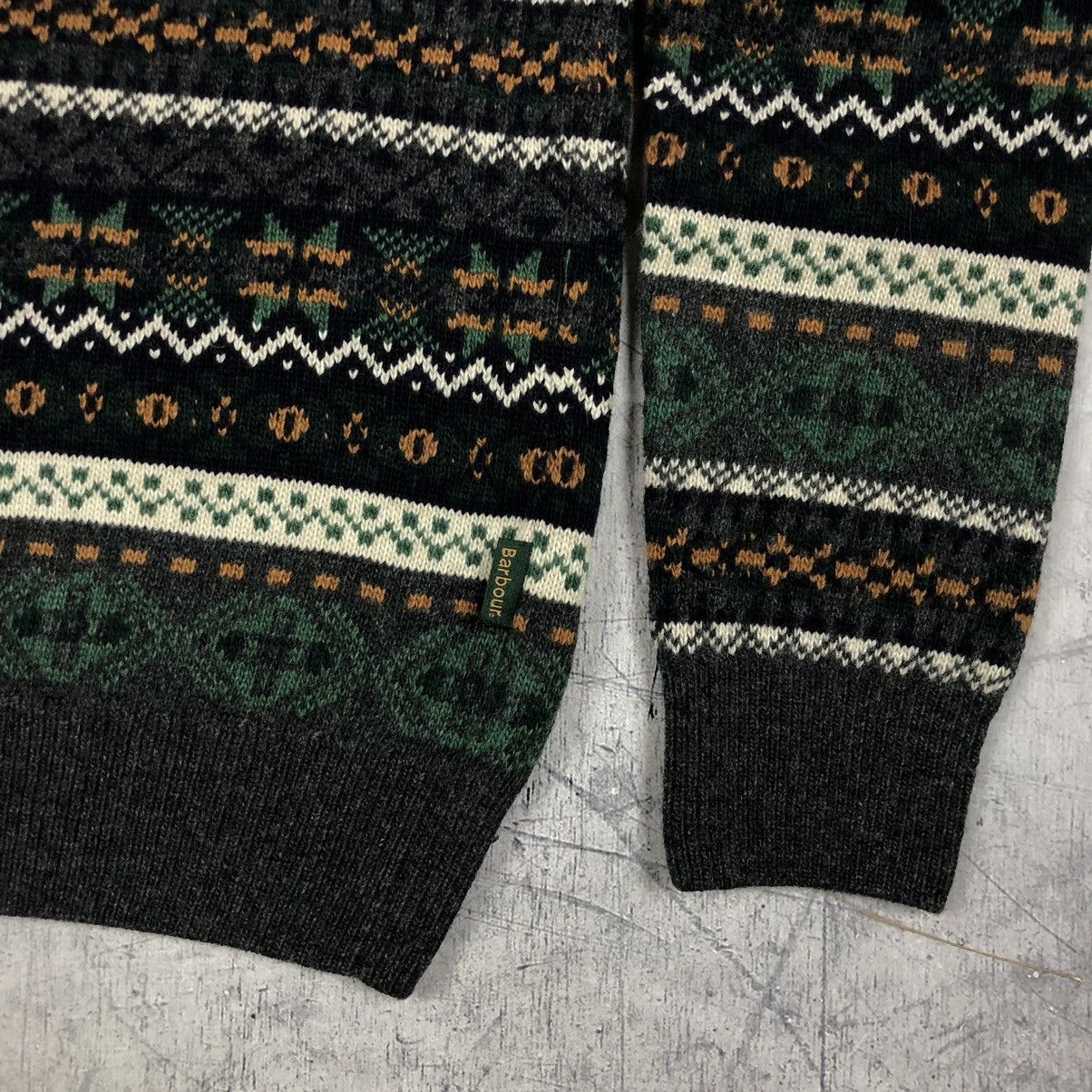 Barbour Vintage Barbour Orford Fairisle Crew Aztec Tartan Sweater Size US S / EU 44-46 / 1 - 10 Thumbnail