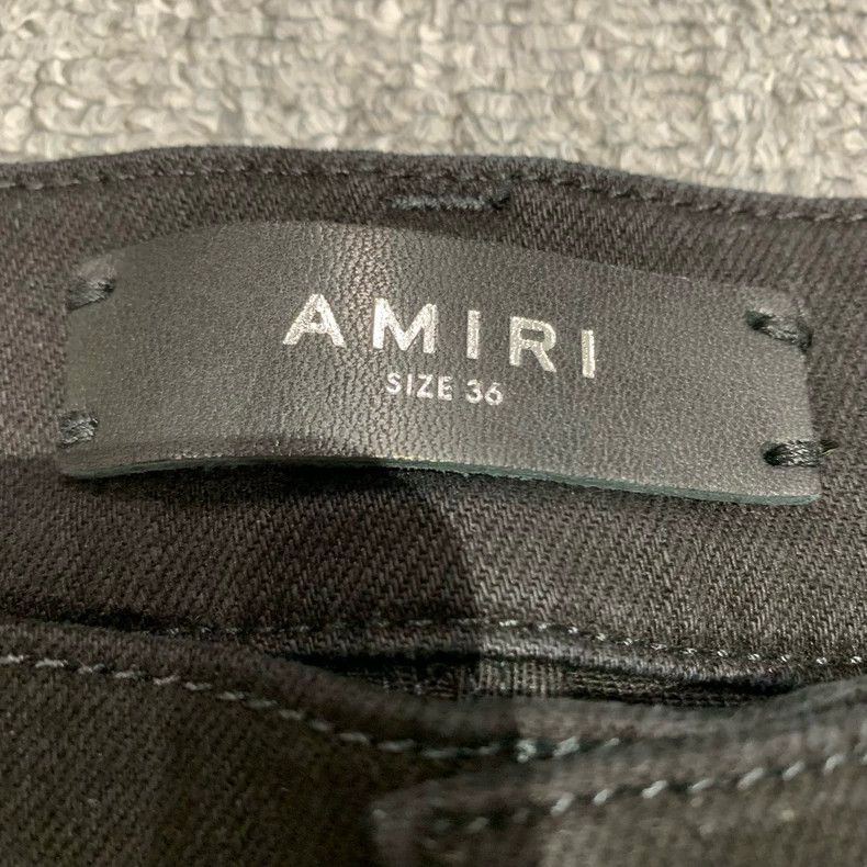 Amiri Amiri Black micro trousers, button-up trousers and jeans 25 Size US 36 / EU 52 - 4 Thumbnail