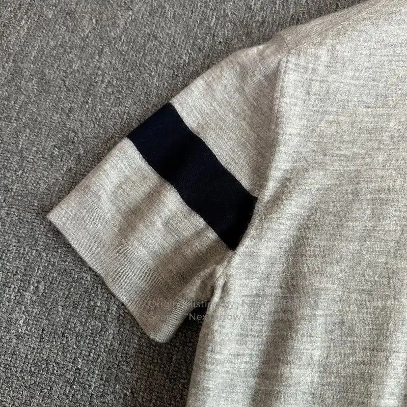 Dior Dior Gray Wool Short-Sleeve Polo Shirt . Size US L / EU 52-54 / 3 - 4 Thumbnail