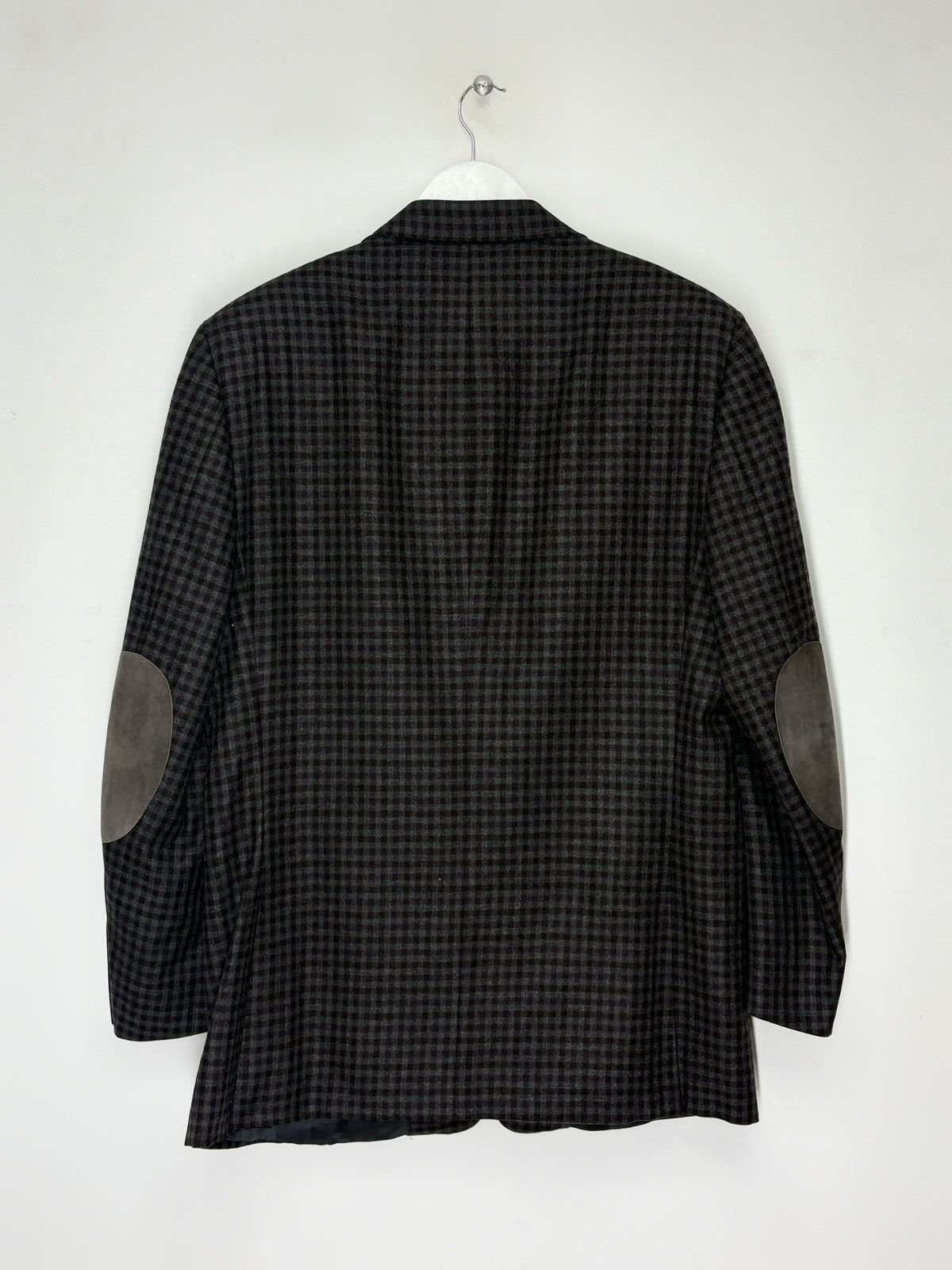 Canali Canali Wool Checkered 2 Button Blazer Jacket Size 54R - 2 Thumbnail