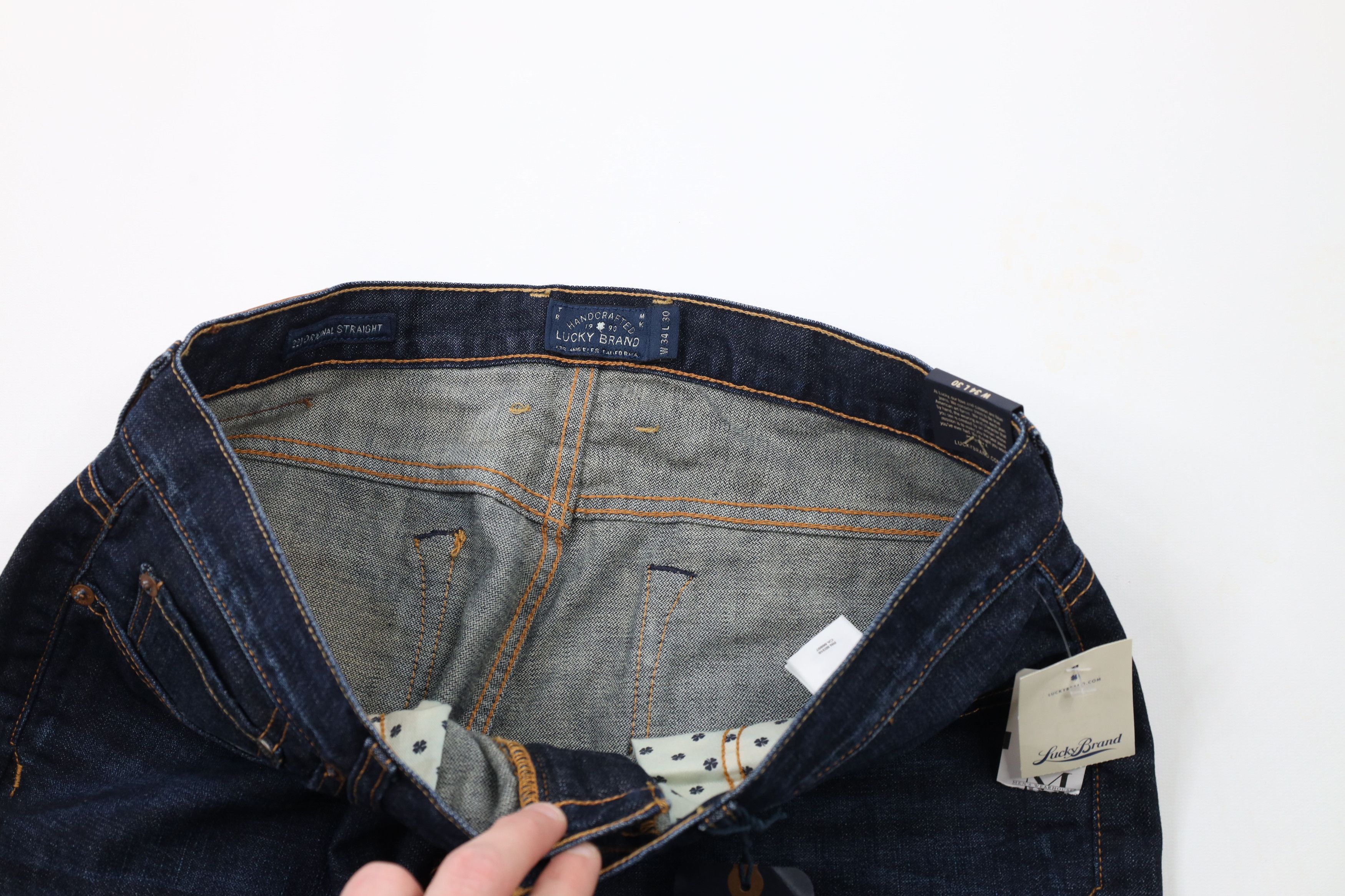 Lucky Brand × Vintage New Lucky Brand Original Straight Leg Denim Jeans Pants Blue Size US 34 / EU 50 - 5 Thumbnail