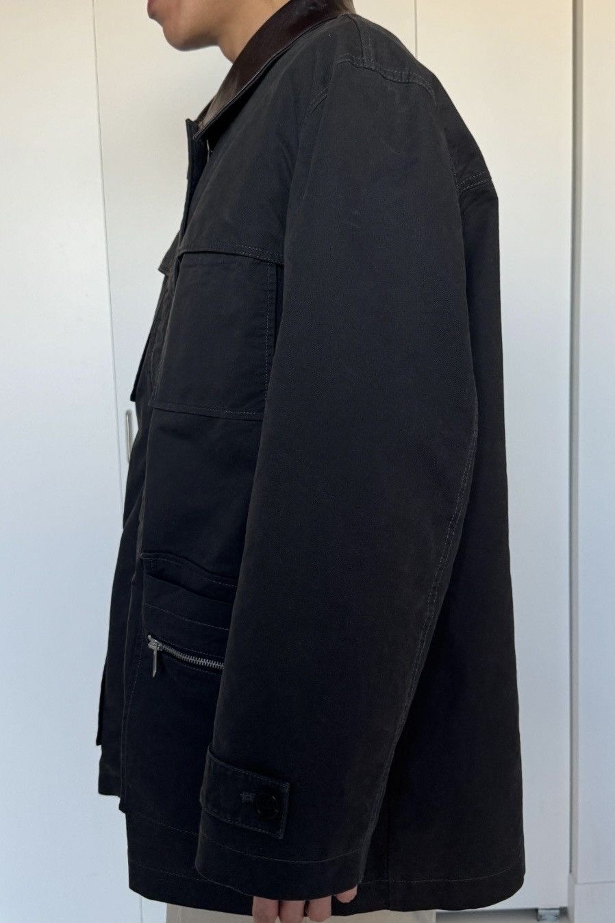 Other CPLUS SERIES Leather Collar Utility Field Jacket Size L Size US L / EU 52-54 / 3 - 3 Thumbnail
