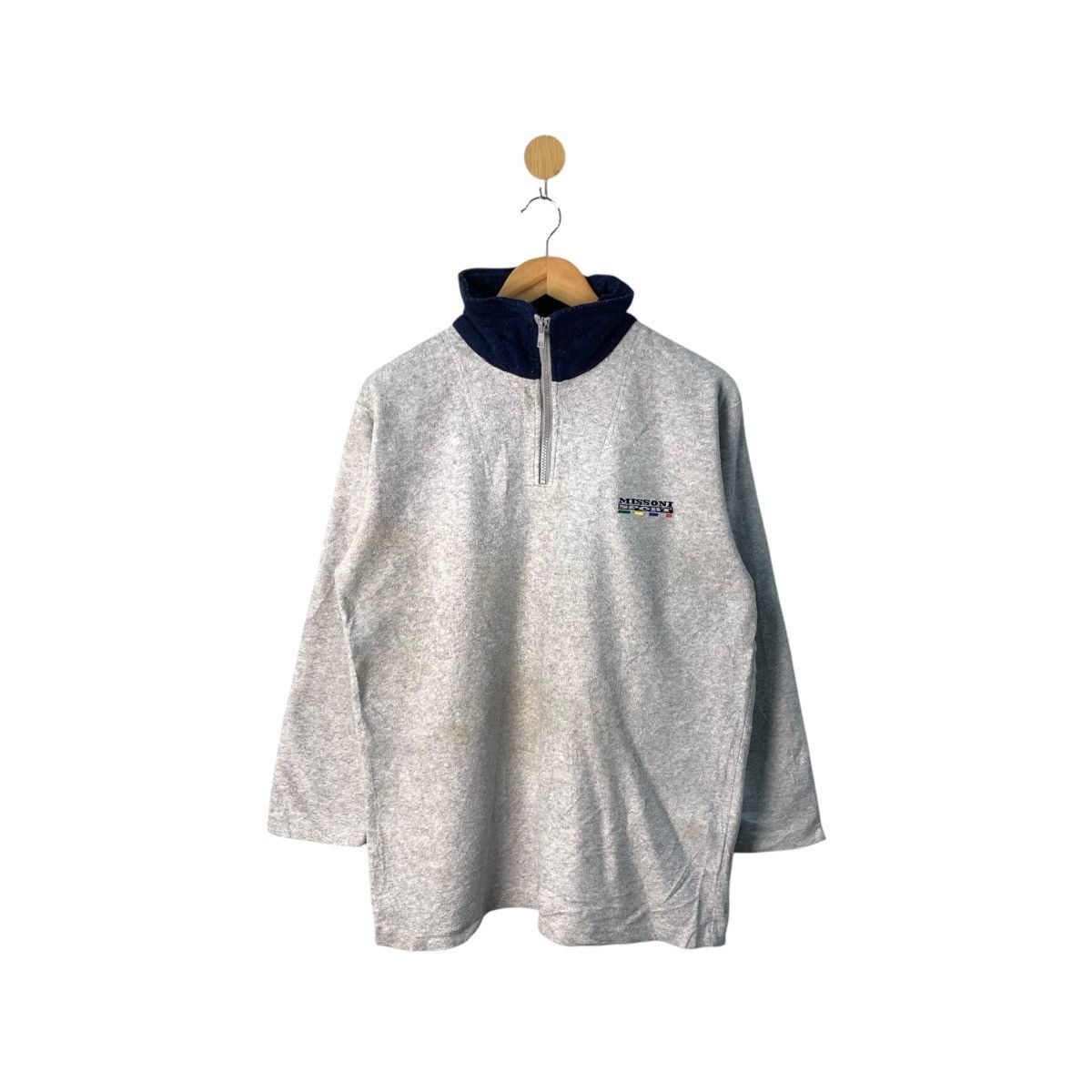 Missoni Vintage Missoni Sport Pullover Fleece Sweater Size US M / EU 48-50 / 2 - 1 Thumbnail