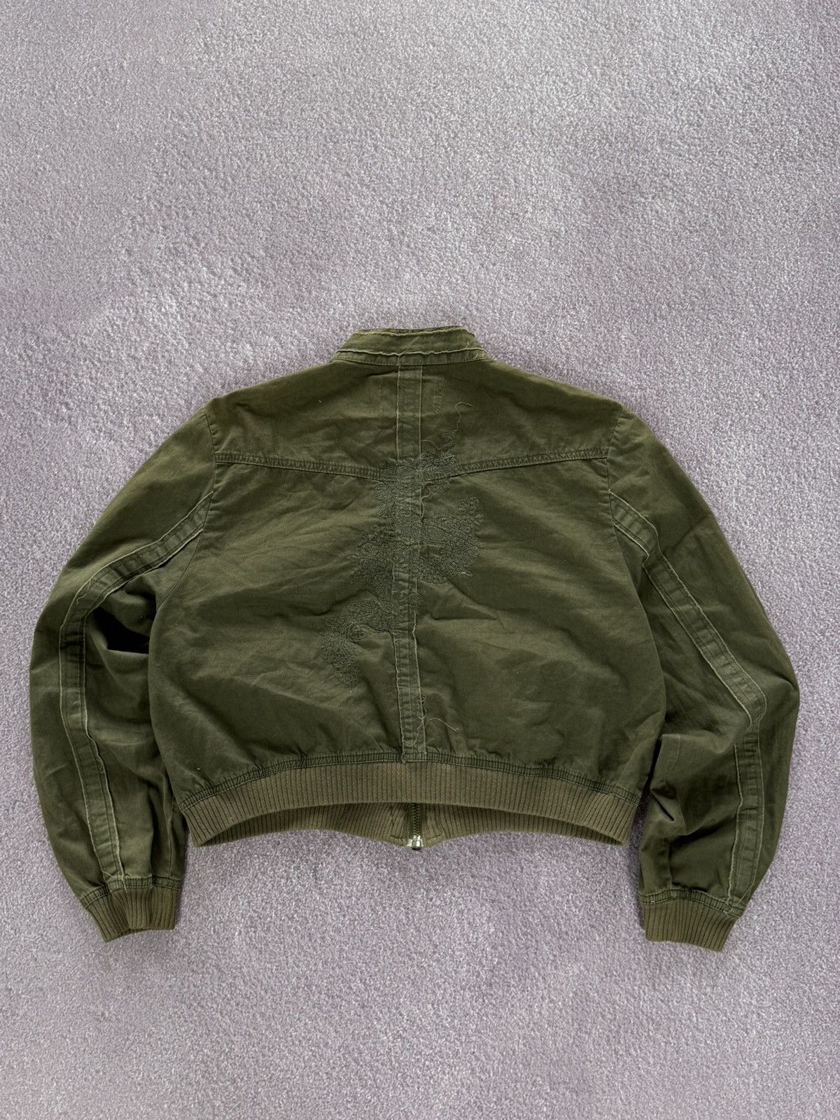 If Six Was Nine Japanese Vibe Vintage 00s Military Cropped Jacket Size M / US 6-8 / IT 42-44 - 9 Thumbnail