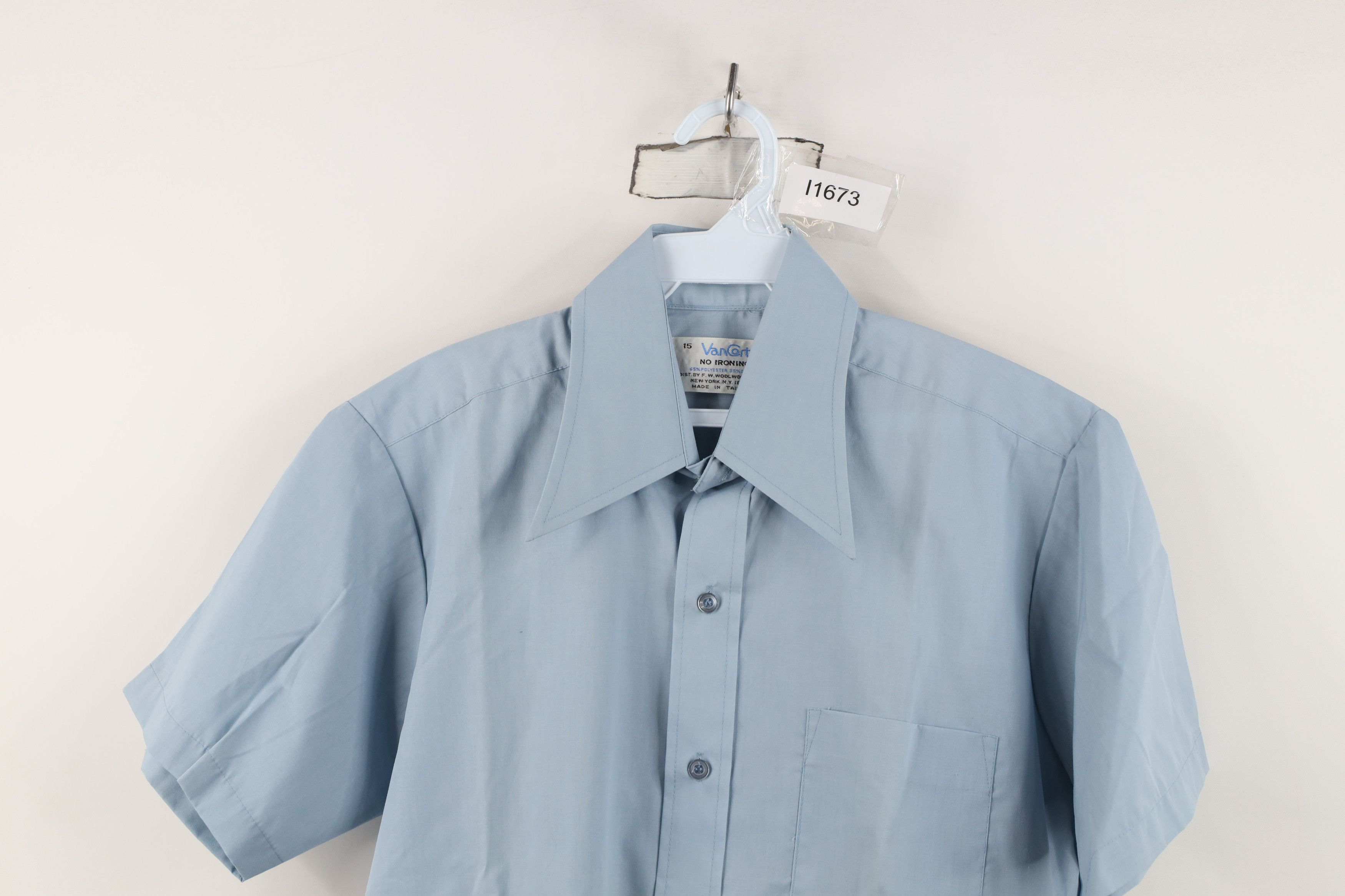 Vintage Vintage 70s Streetwear Collar Short Sleeve Button Shirt Size US M / EU 48-50 / 2 - 2 Thumbnail