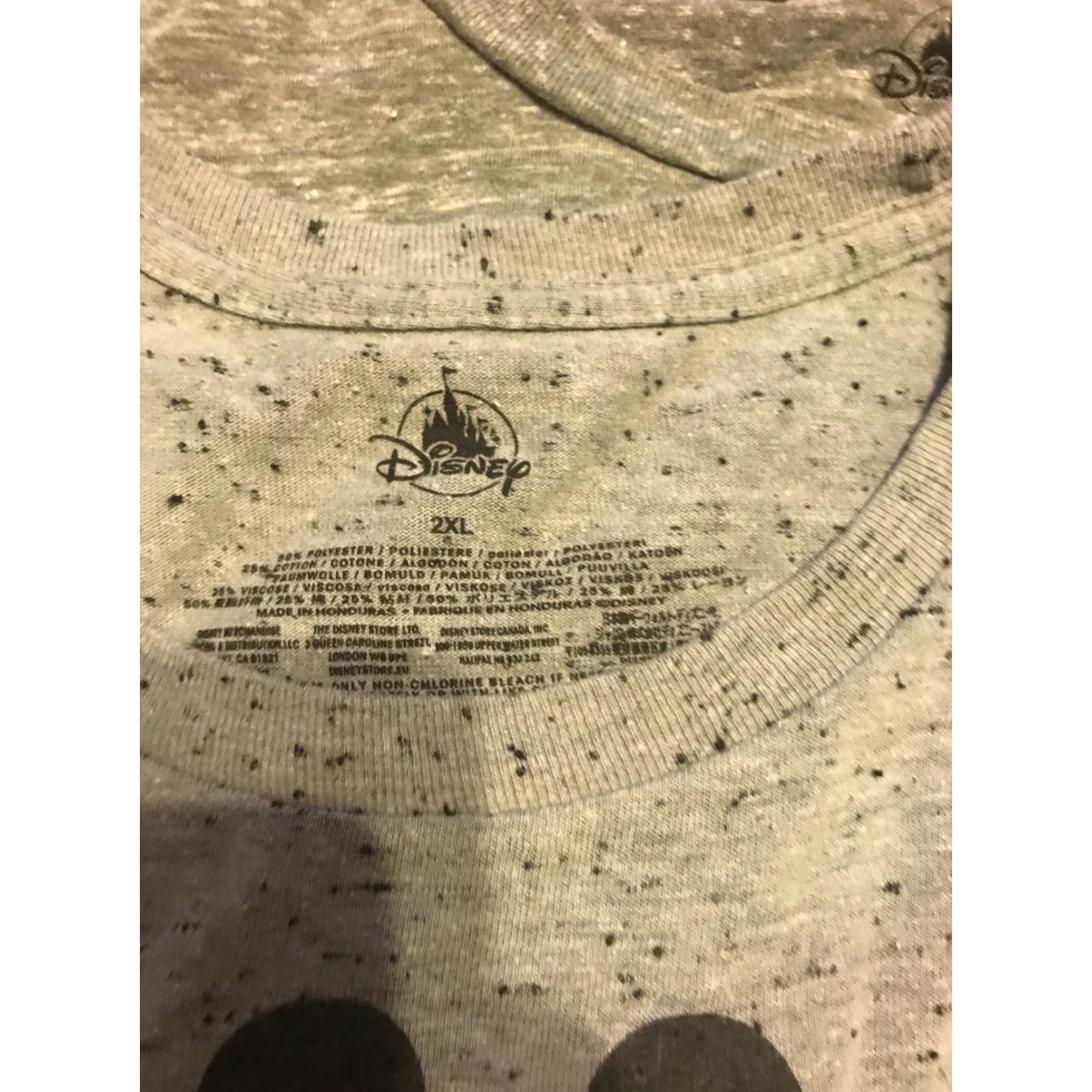 Disney Disney Mickey Mouse Men’s T-Shirt 2XL 3XL Multicolor Cotton Blend Short Sleeve Crew Neck Graphic Print Logo USA Retro 90s Disney Store Mens Shirt Size US XXL / EU 58 / 5 - 3 Thumbnail