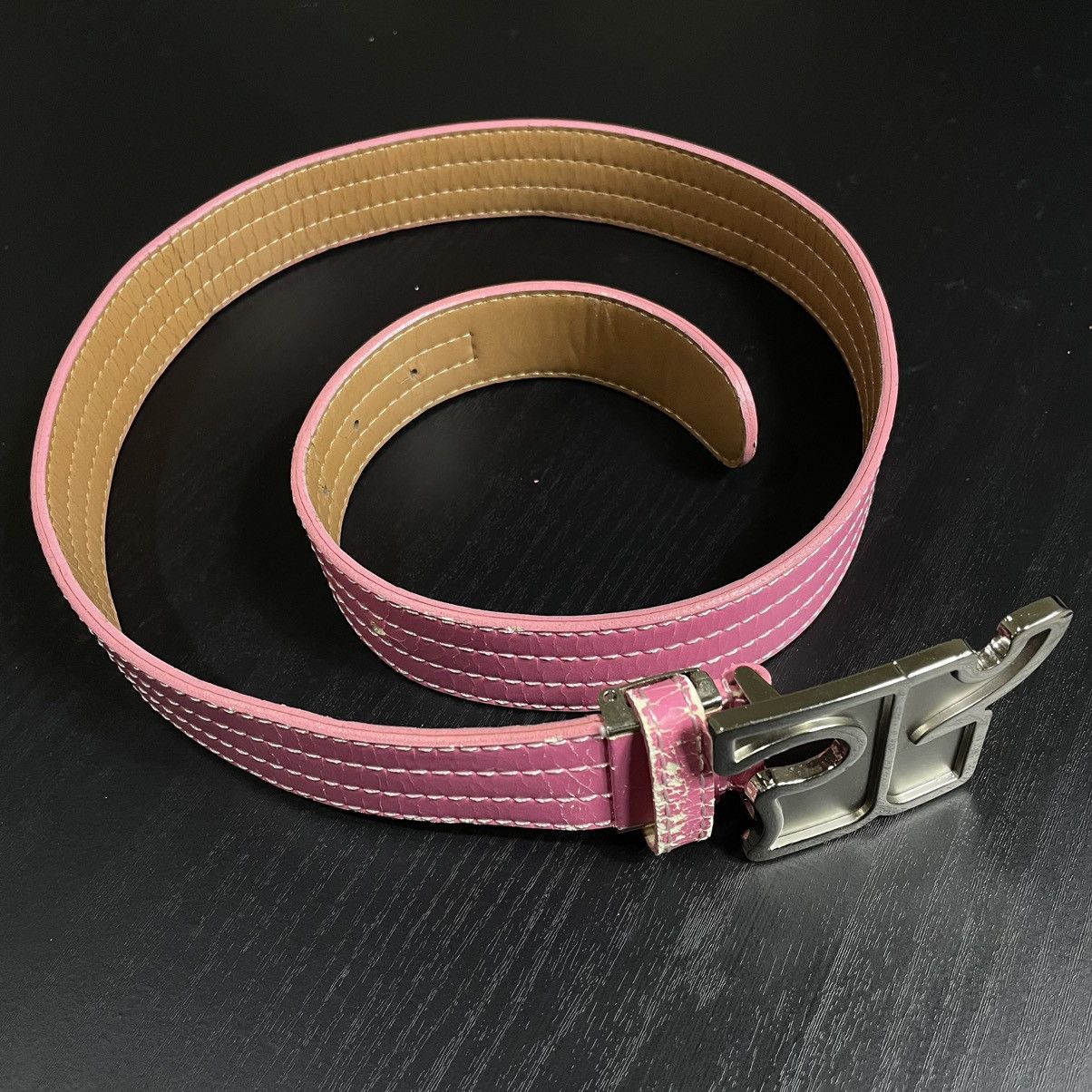 Courreges Vintage Courreges Big Logo Buckle Belt Size ONE SIZE - 5 Thumbnail