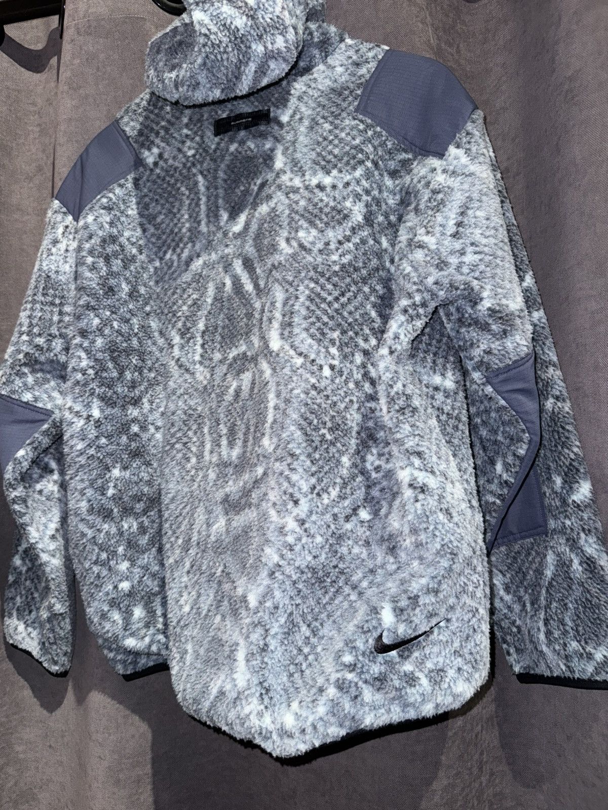Nike ACG × Supreme Nike ACG Supreme Fleece Pullover Snakeskin Pattern Size US S / EU 44-46 / 1 - 9 Thumbnail