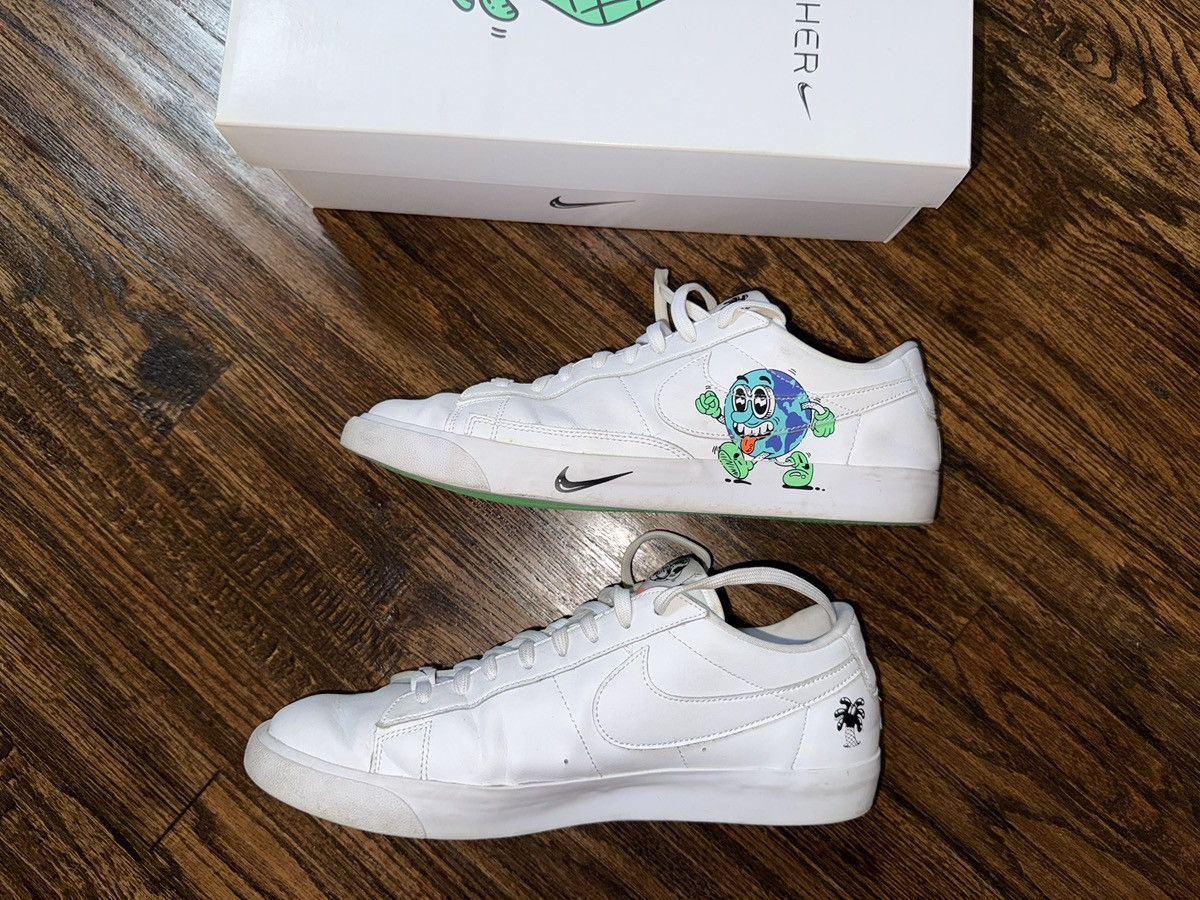 Nike Nike Blazer Flyleather QS Steve Harrington Earth Day 2019 Size US 11 / EU 44 - 4 Thumbnail