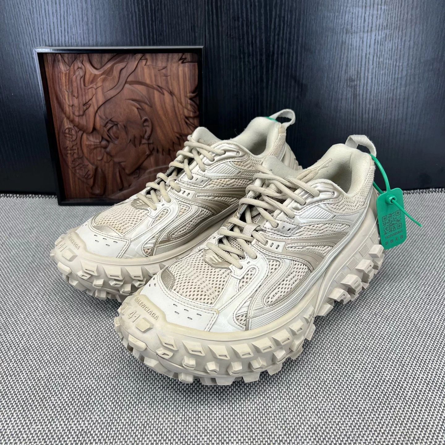 Balenciaga Balenciaga Track 41 Light Brown Worn Size US 8 / EU 41 - 1 Thumbnail