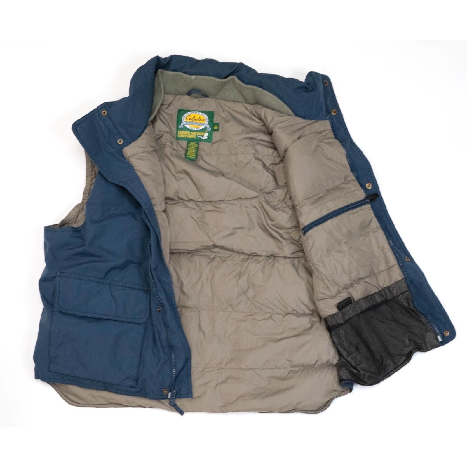 Vintage VINTAGE Cabela’s Goose Down Puffer Vest Blue Men’s XL Hunting Lined Size US XL / EU 56 / 4 - 2 Thumbnail