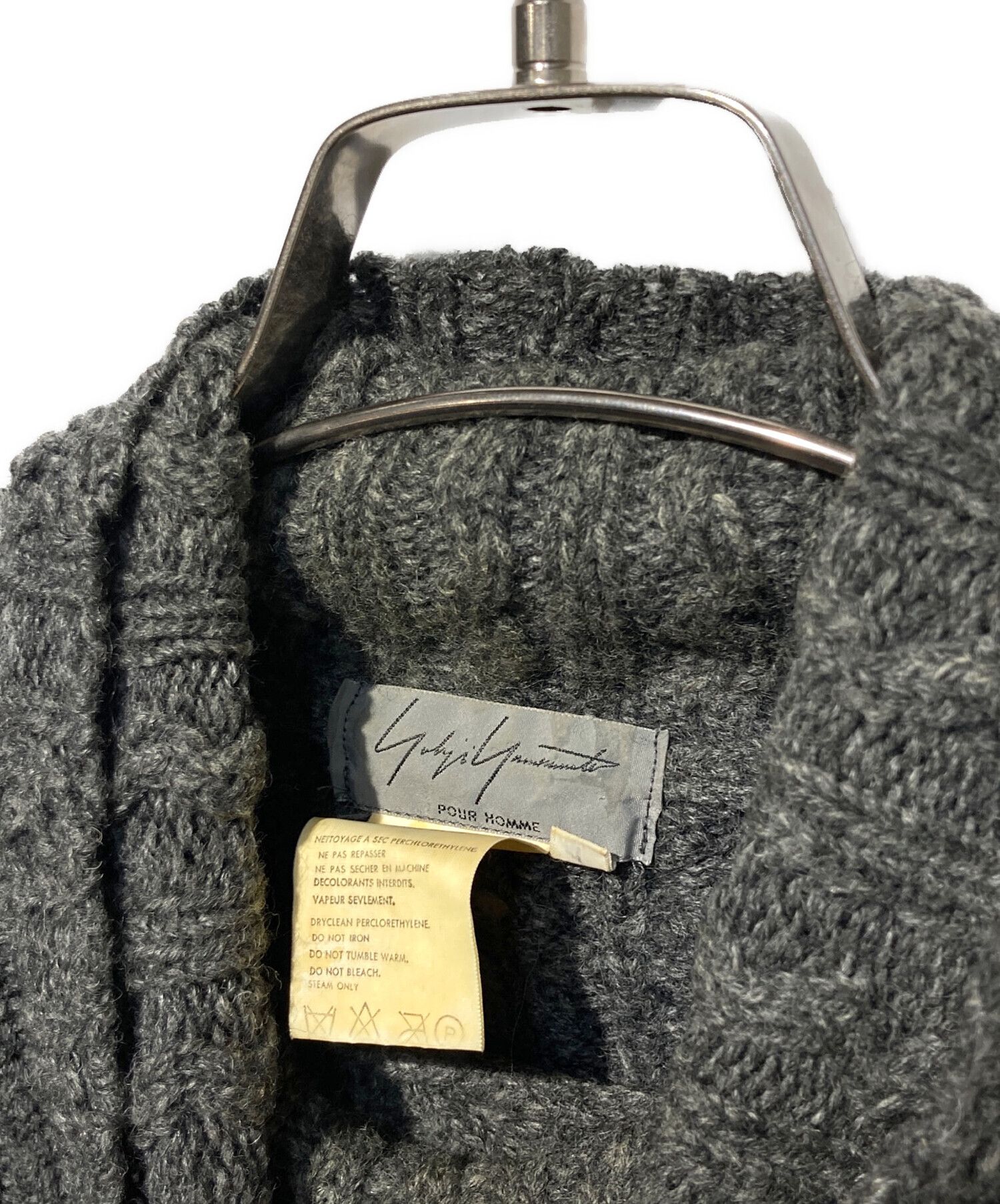 Yohji Yamamoto Yohji Yamamoto pour homme Turtleneck Cable Knit Size US M / EU 48-50 / 2 - 4 Thumbnail
