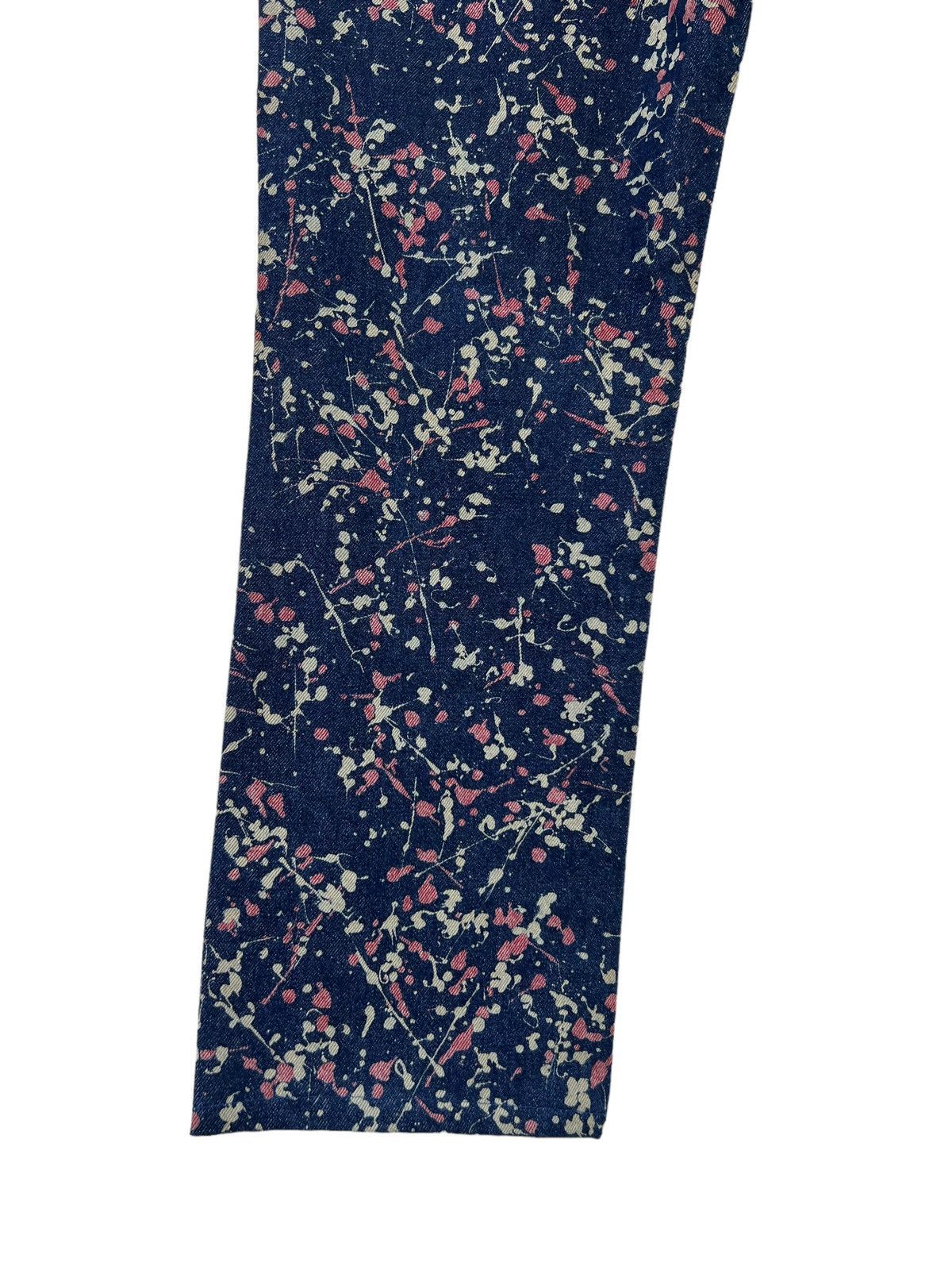 291295=Homme 291295 = HOMME Demolition Splatter Paint Design Crop Jeans Size US 30 / EU 46 - 18 Thumbnail