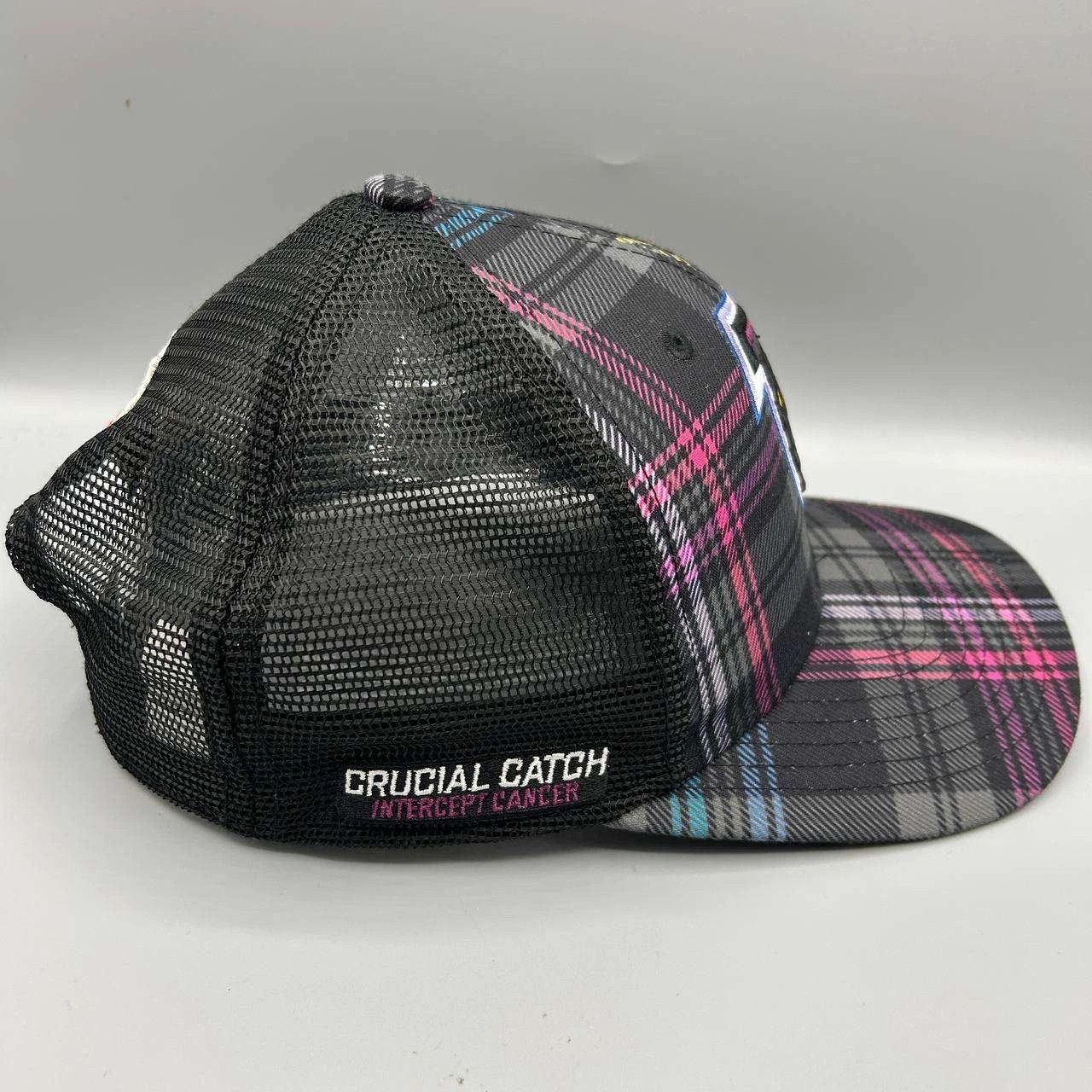 New Era Atlanta Falcons Trucker Hat Plaid Crucial Catch Snap Back Size ONE SIZE - 6 Thumbnail