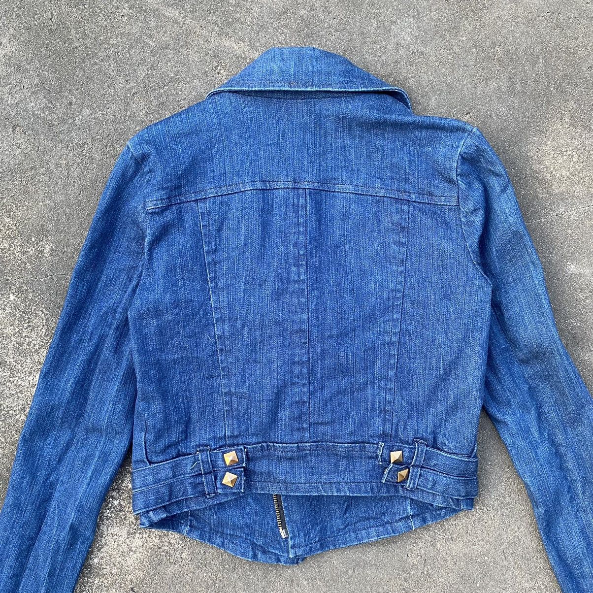 Beauty Beast × If Six Was Nine × Japanese Brand Y2K Studded Crop Denim Jacket Punk Rock Style Size US XS / EU 42 / 0 - 11 Thumbnail