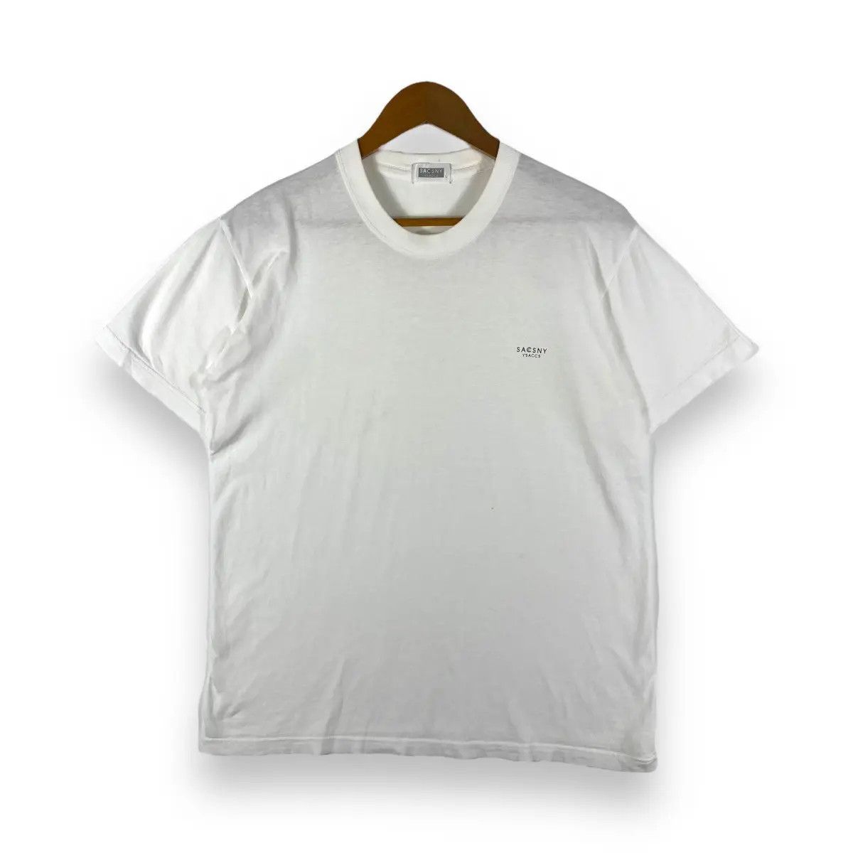 Designer SACSNY YSACCS By Yohji Yamamoto Basic Logo Tee Shirt Size US L / EU 52-54 / 3 - 1 Thumbnail