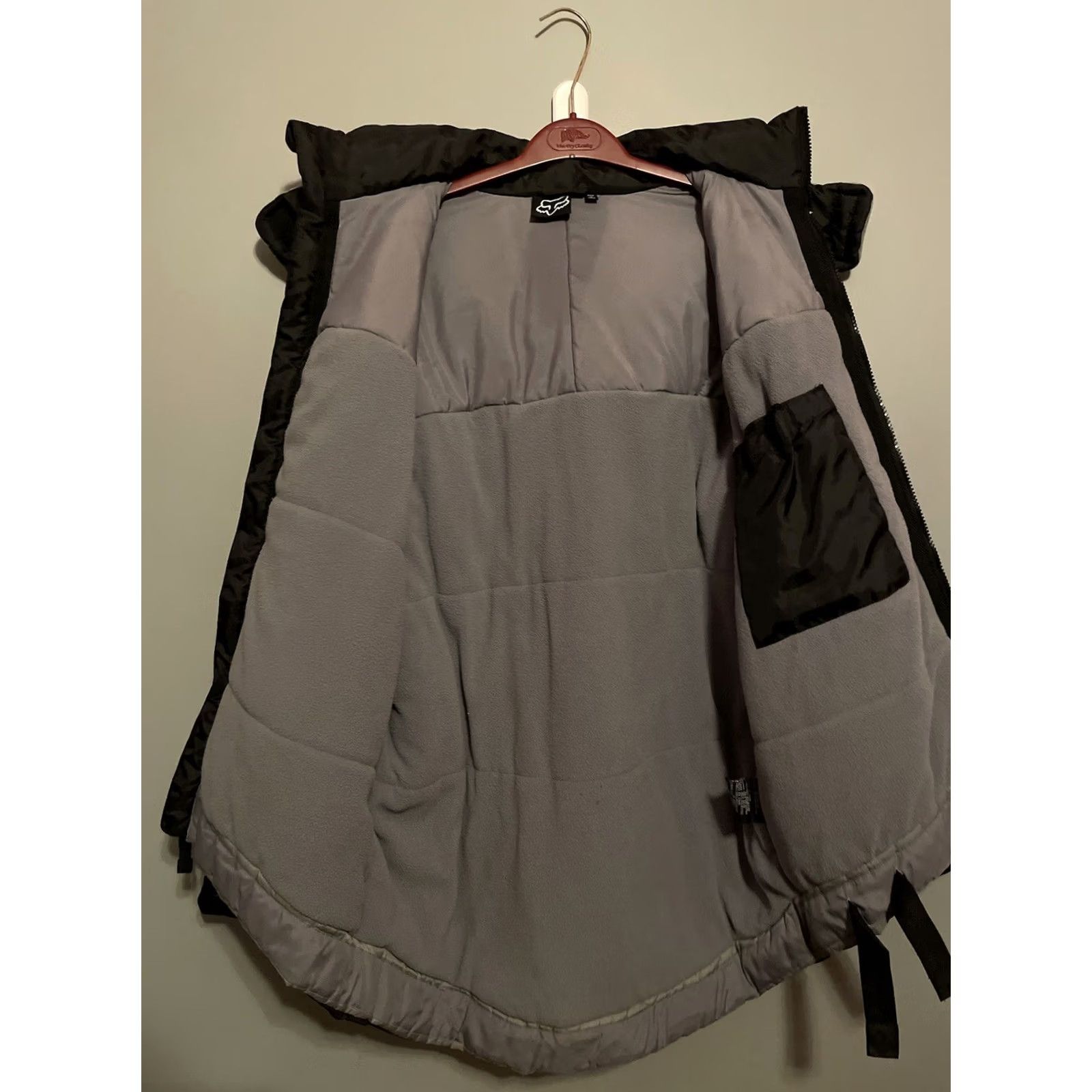 Fox Racing Fox Jacket Parka Mens Size M Black Nylon Fleece Lined Coat Racing 20063 Mens Size US M / EU 48-50 / 2 - 3 Thumbnail