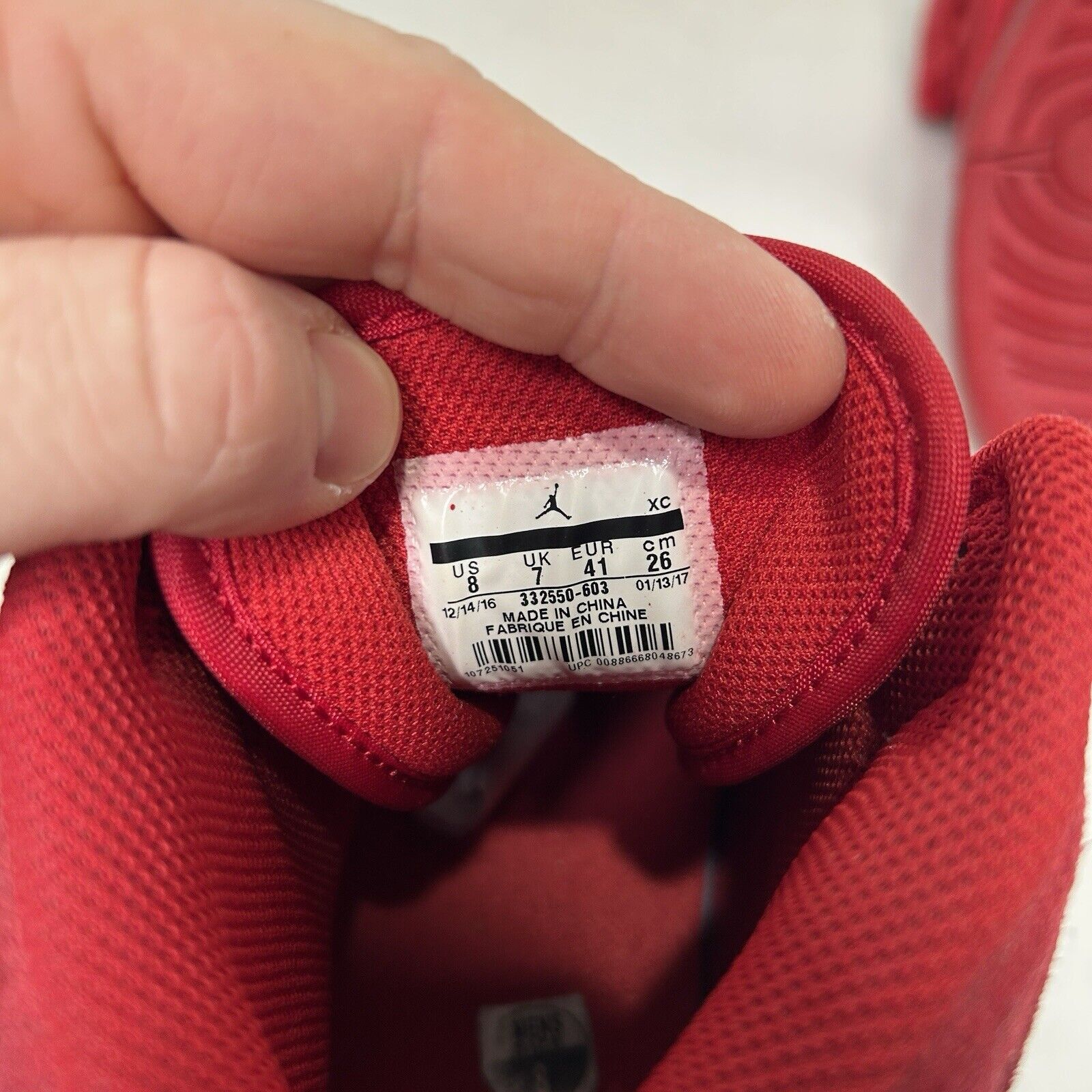 Nike Nike Air Jordan 1 Retro High OG “Red Suede” 2024 Size US 8 / EU 41 - 8 Thumbnail