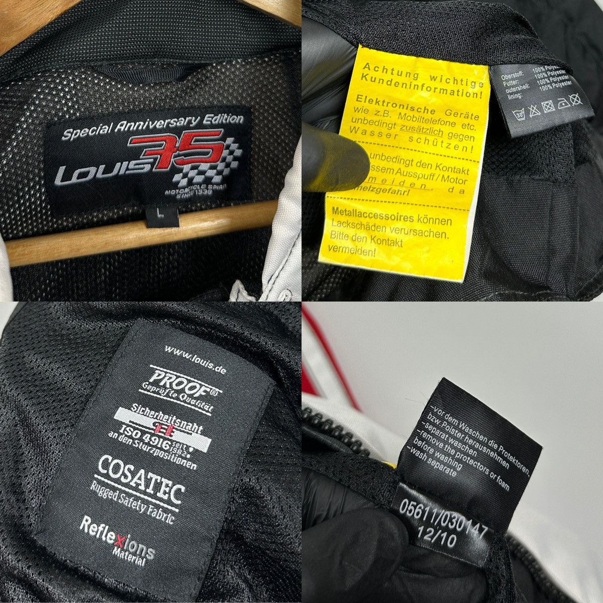 Vintage Vintage Bridgestone Louis 75 Motorcycle Racing Jacket Size US L / EU 52-54 / 3 - 25 Thumbnail