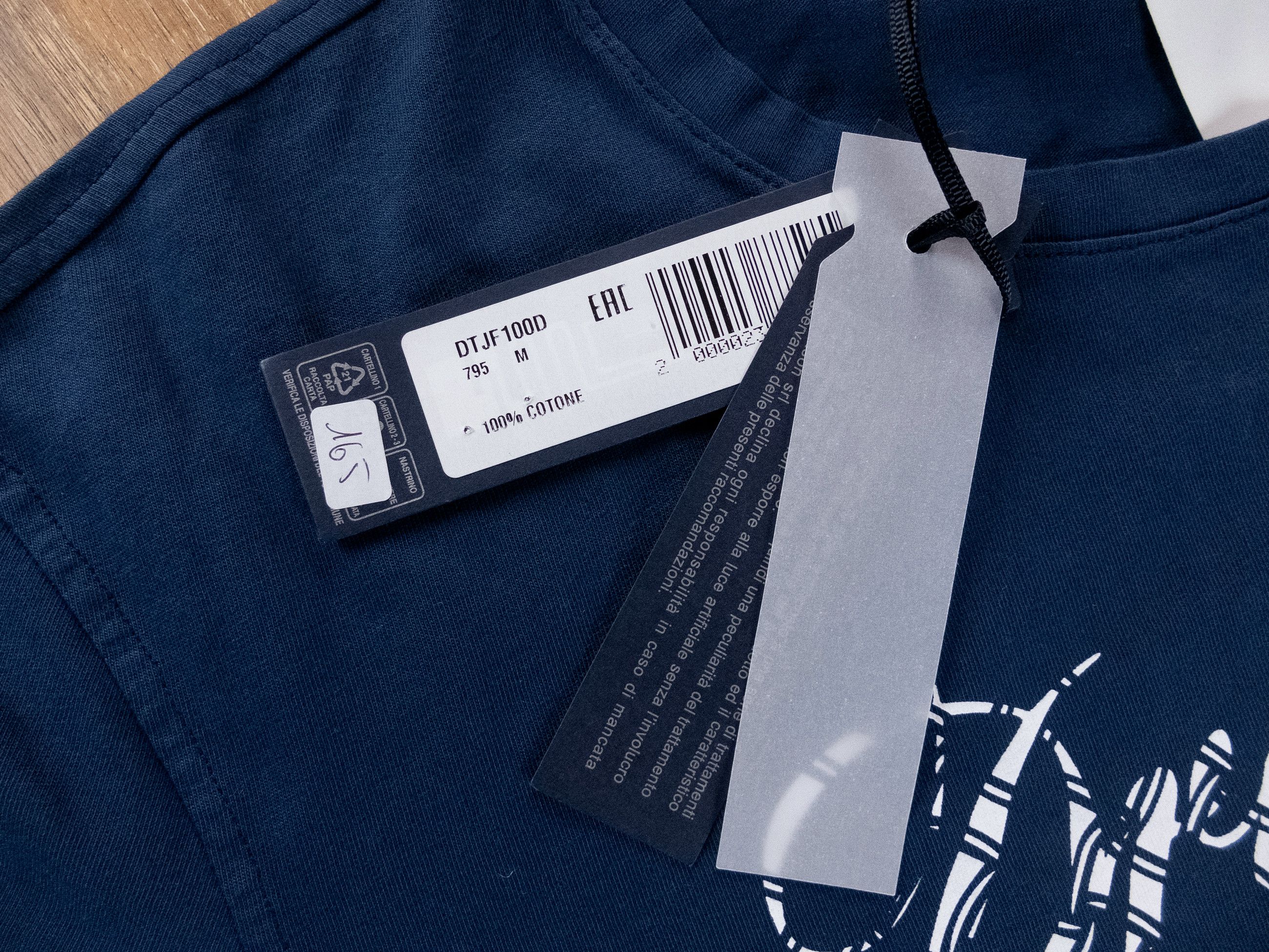 Drumohr DRUMOHR blue logo print cotton t-shirt Size Medium Size US M / EU 48-50 / 2 - 5 Thumbnail