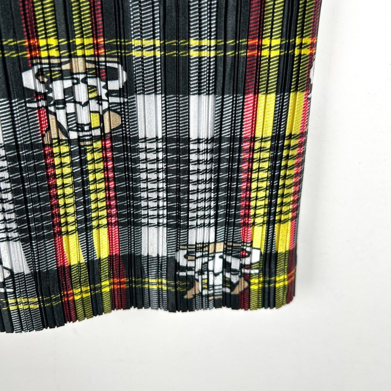Burberry Burberry Bbr Cow Pattern Printed Plaid Pleated Color-Blocked Size 36" / US 14 / IT 50 - 5 Thumbnail