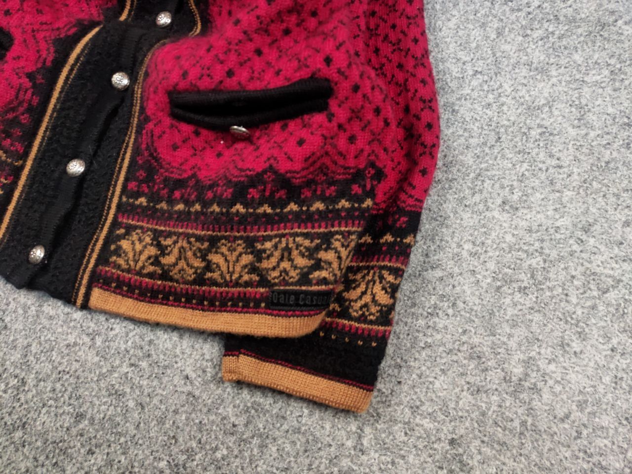 Dale Of Norway Dale of Norway Casual Collection Cardigan Red Nordic Sweater Size L / US 10 / IT 46 - 5 Thumbnail