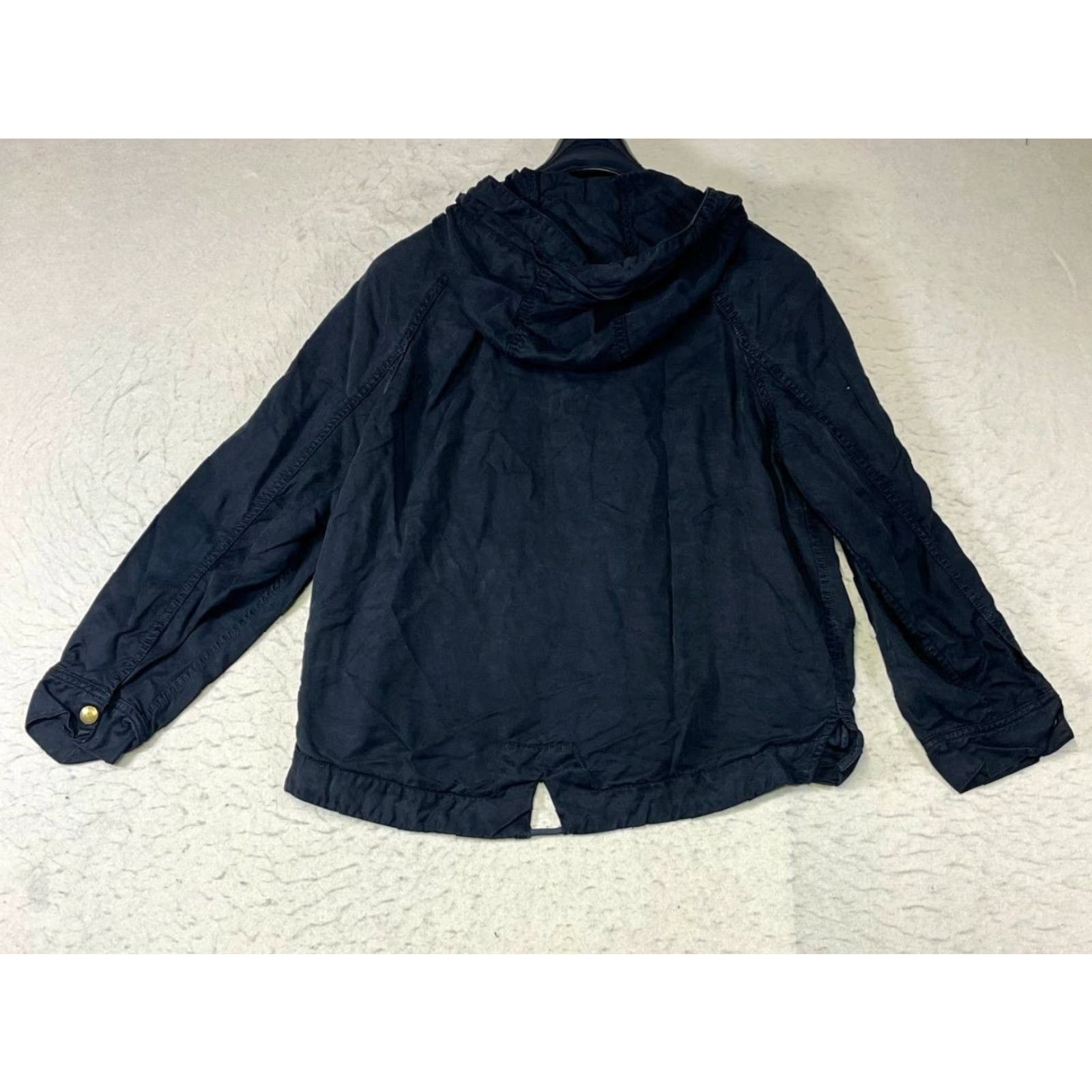 American Eagle Outfitters American Eagle Outfitters Jacket Mens Size S Lined Utility Pockets Zip Black Cotton Flannel Military Style Size US S / EU 44-46 / 1 - 2 Thumbnail