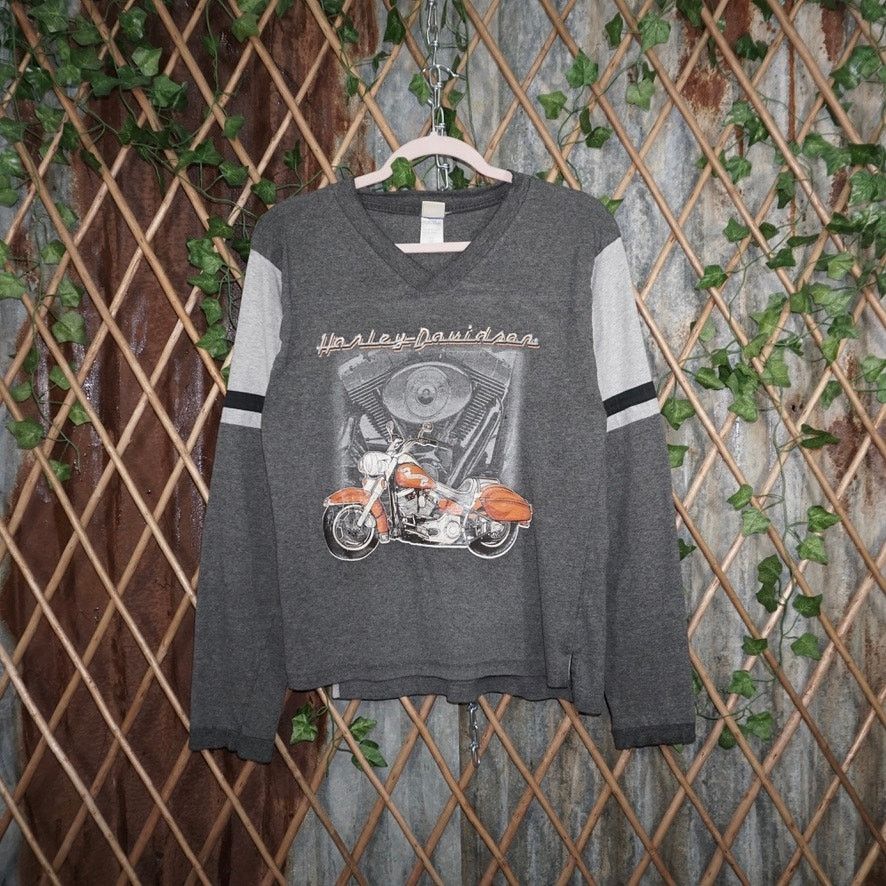 Harley Davidson Large - Vintage Y2K Harley Davidson 2000s LS femme t-shirt Size L / US 10 / IT 46 - 1 Thumbnail