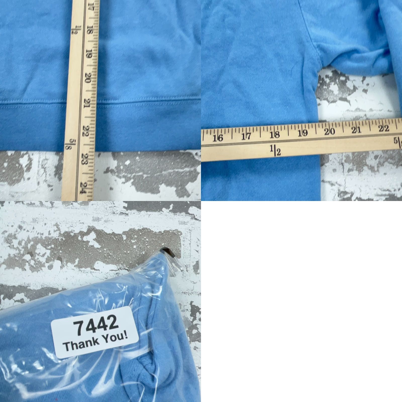 Vintage VINTAGE Pink Floyd Hoodie Women Large Blue Sweatshirt Rock Band Concert Tour Retro Tee Size L / US 10 / IT 46 - 8 Thumbnail