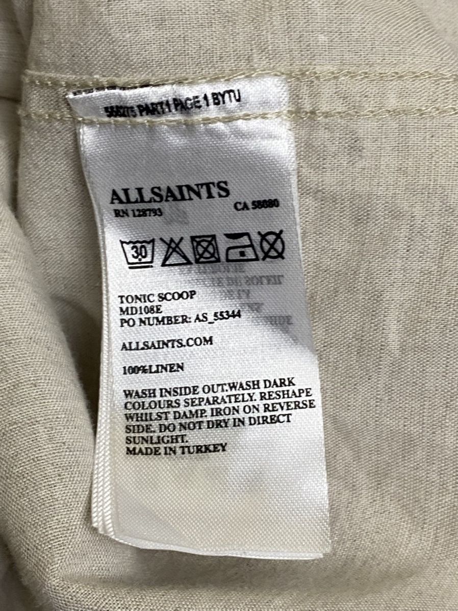 Allsaints AllSaints 100% Linen Button Shirt Size: S Old Money Style Size US S / EU 44-46 / 1 - 4 Thumbnail