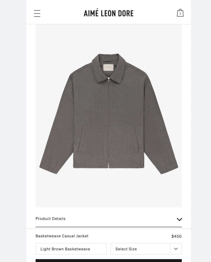 Aime Leon Dore Basketweave Casual Jacket Size US L / EU 52-54 / 3 - 2 Thumbnail