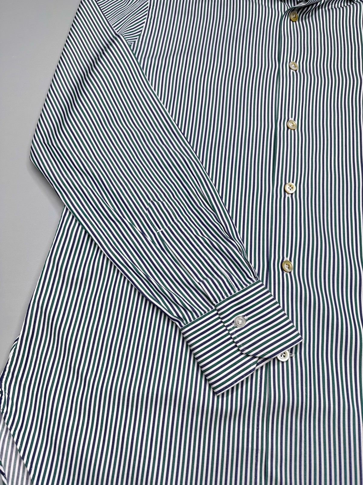 Kiton Kiton Striped Button Up Shirt Size US L / EU 52-54 / 3 - 4 Thumbnail