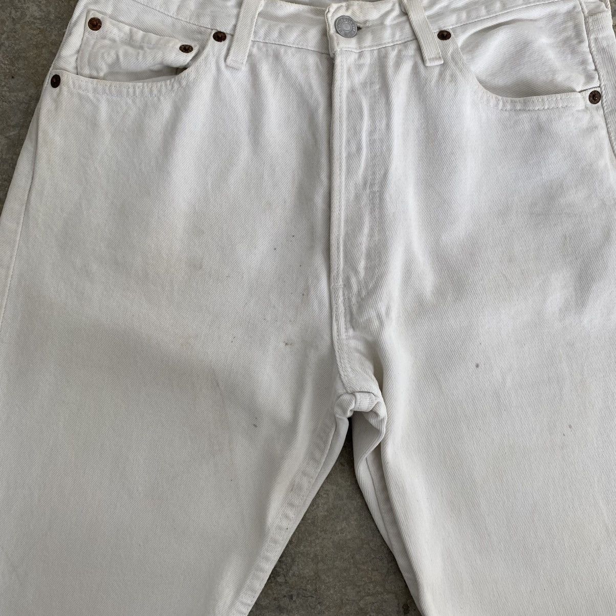 Levi's Size 30x30 Vintage 1998 Levis 501 White Denim Dirty Jeans Size US 30 / EU 46 - 5 Thumbnail