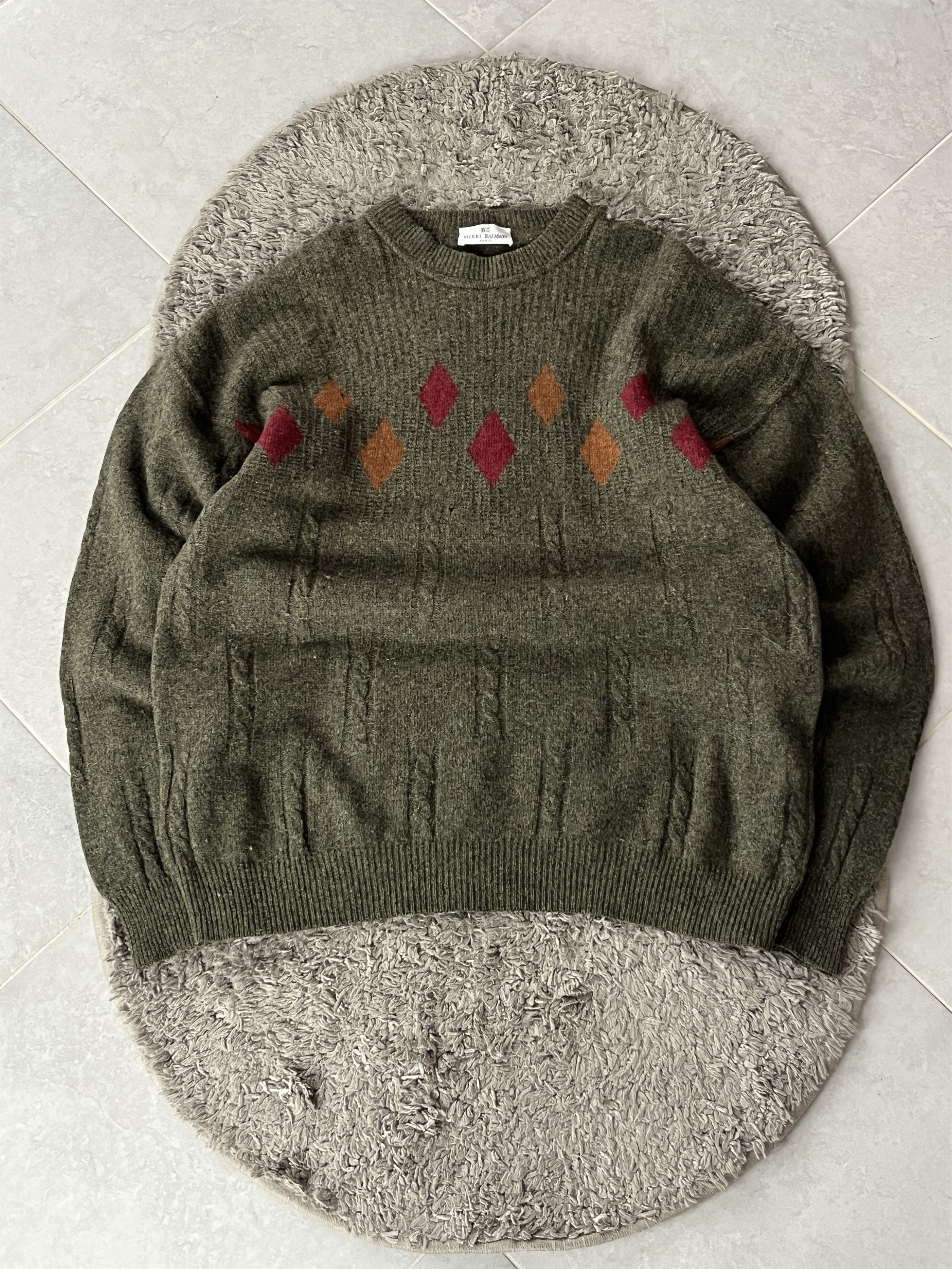Pierre Balmain Vintage Luxury Knitwear Pierre Balmain Paris Made in Italy Size US L / EU 52-54 / 3 - 1 Thumbnail