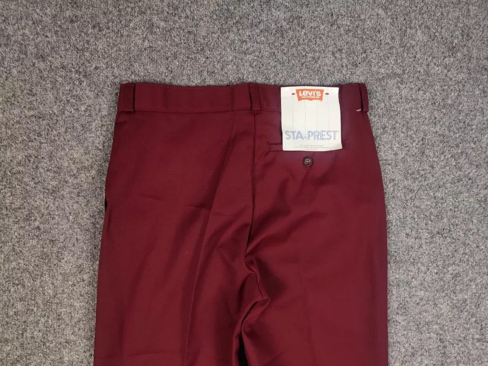 Levi's Vintage 80's Levis Sta Prest 711 Classic Trouser Pants Size US 32 / EU 48 - 13 Thumbnail
