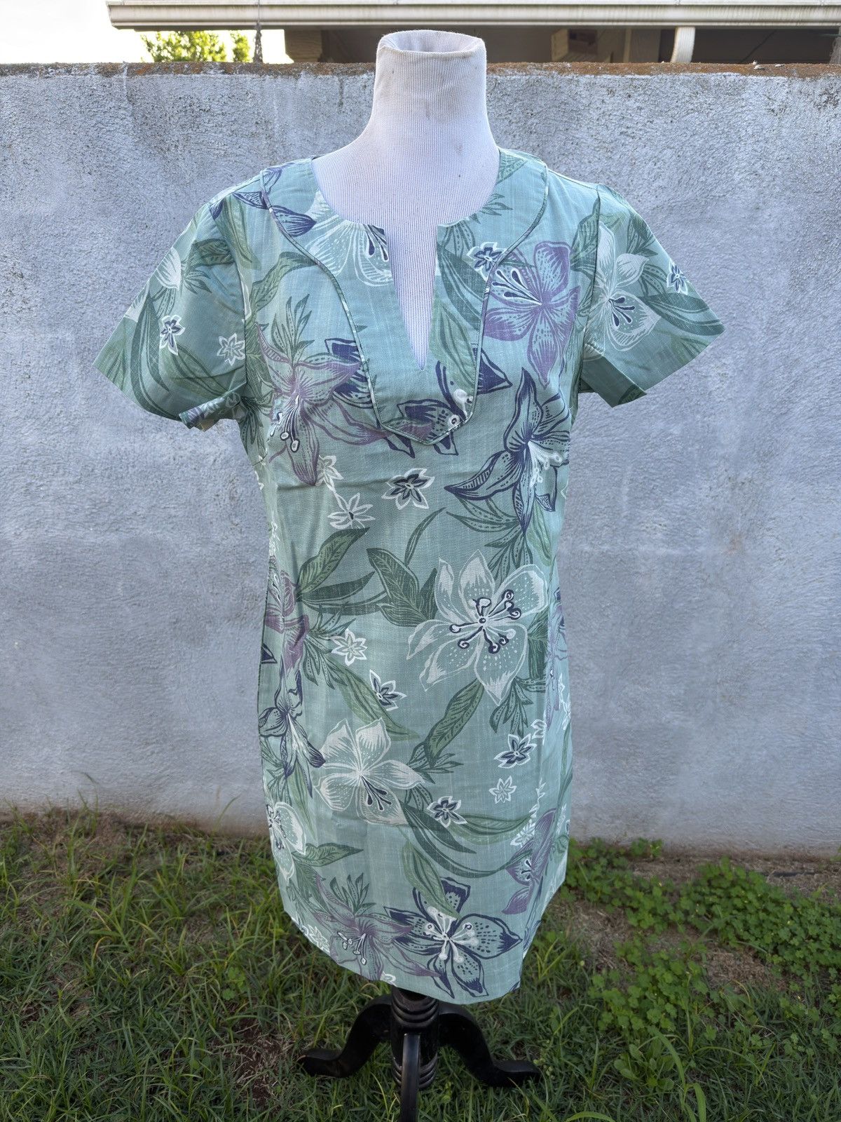 Reyn Spooner New Reyn Spooner Stargazer Short Dress Green Women's 12 Size XL / US 12-14 / IT 48-50 - 1 Thumbnail