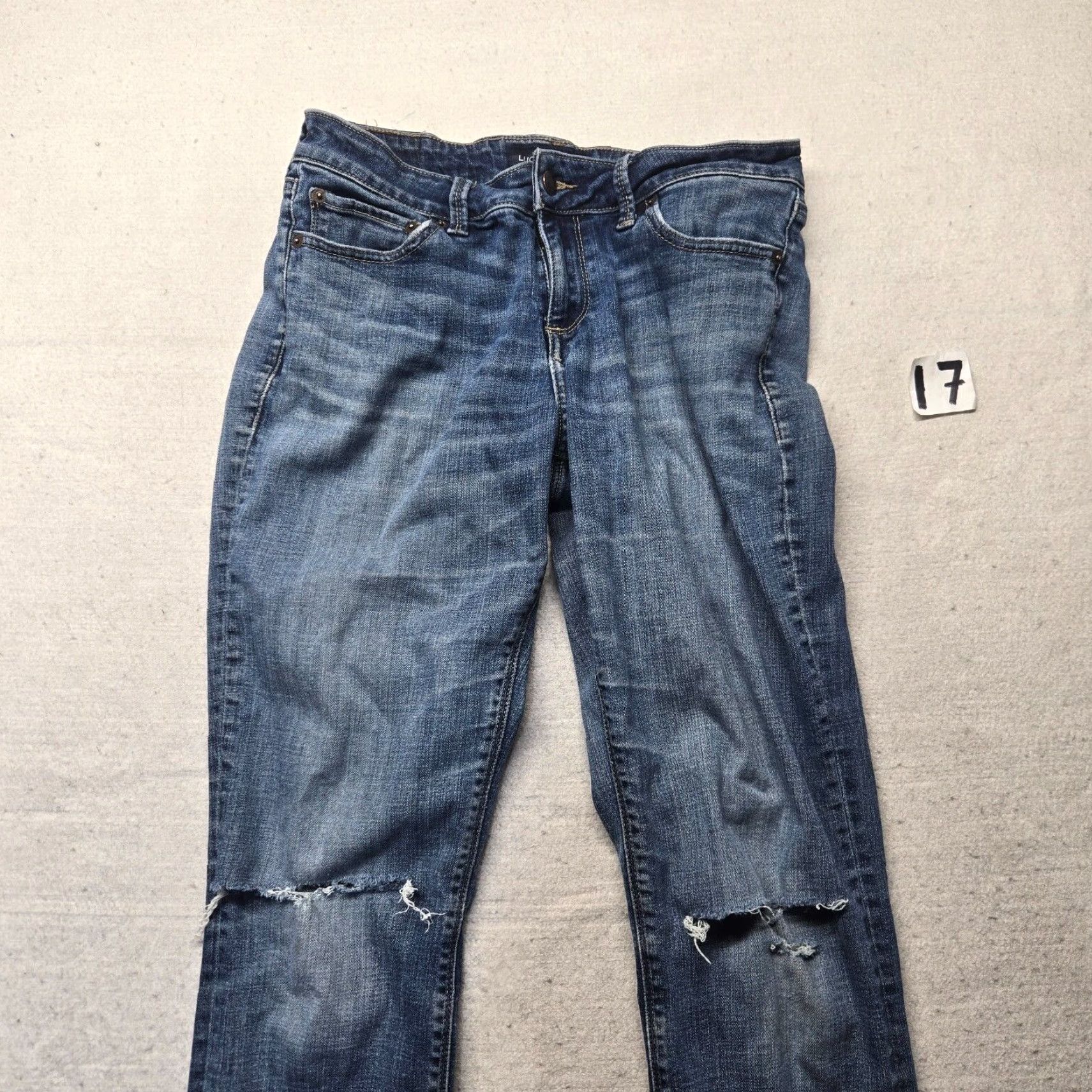 Lucky Brand LUCKY BRAND Jeans - Women’s Skinny Denim Pants 4/27 Size 4 Blue Low Rise Selvedge - Adults Women Size 27" / US 4 / IT 40 - 2 Thumbnail